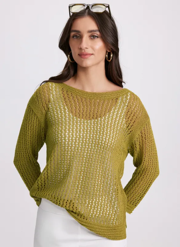 Open Knit Sweater sold by Laura