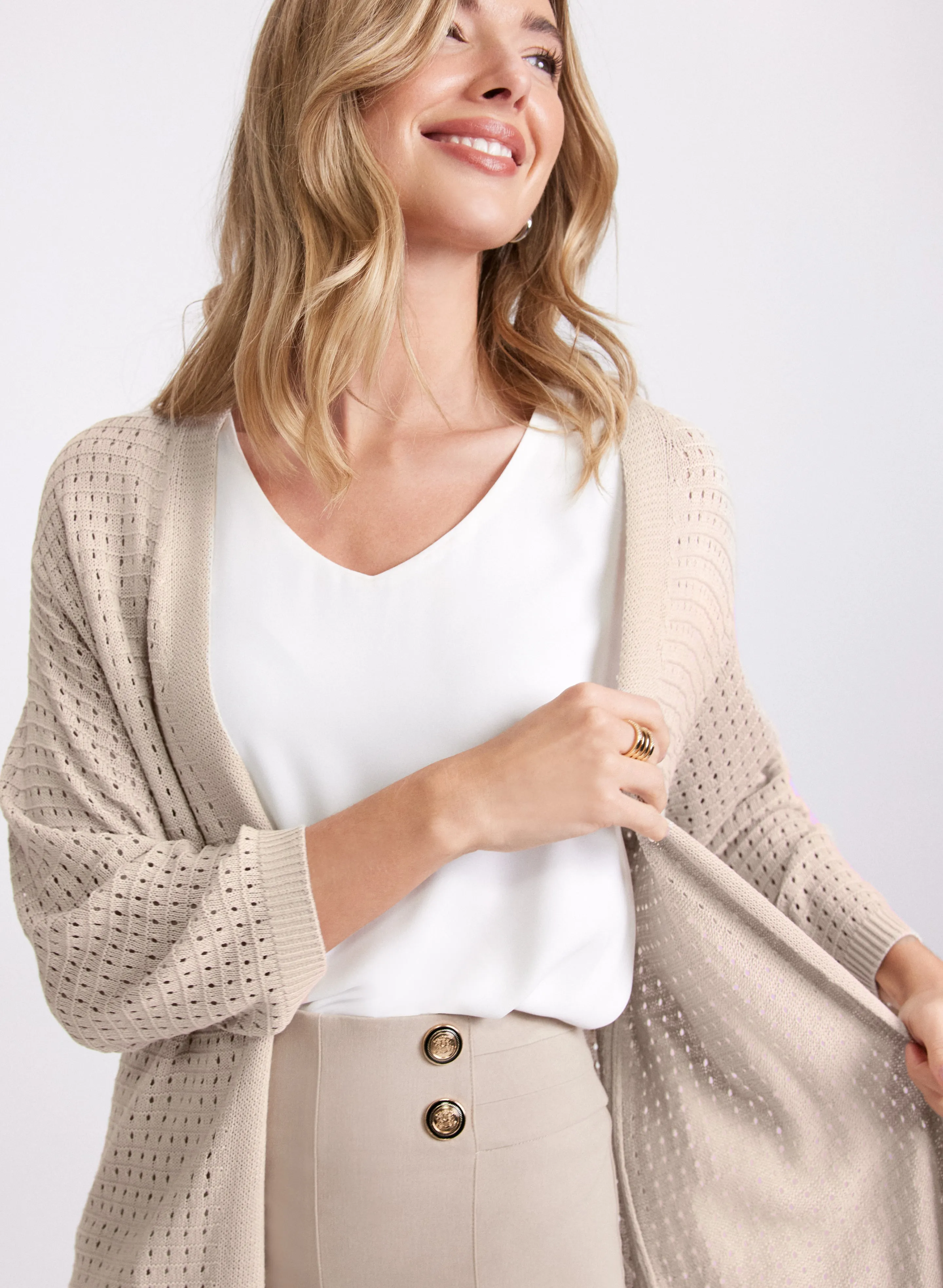 Open Knit Cardigan sold by Laura product image thumbnail 5