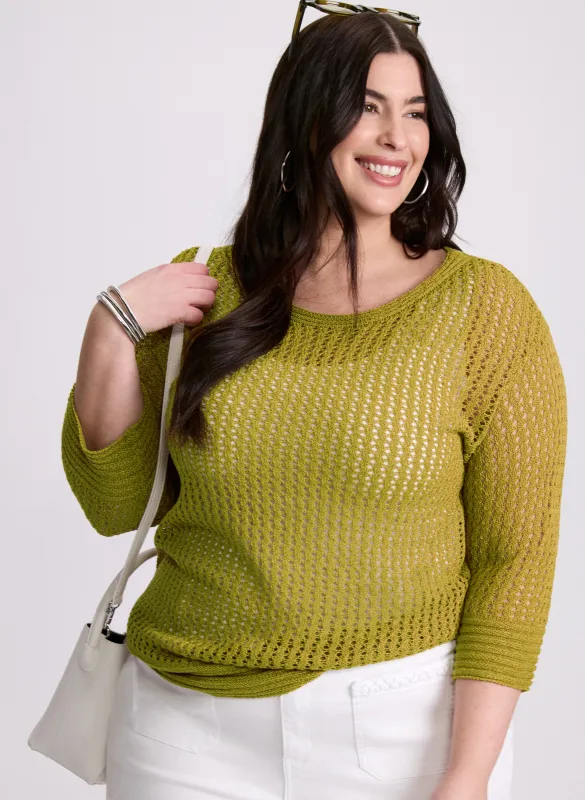 Open Knit Sweater sold by Laura