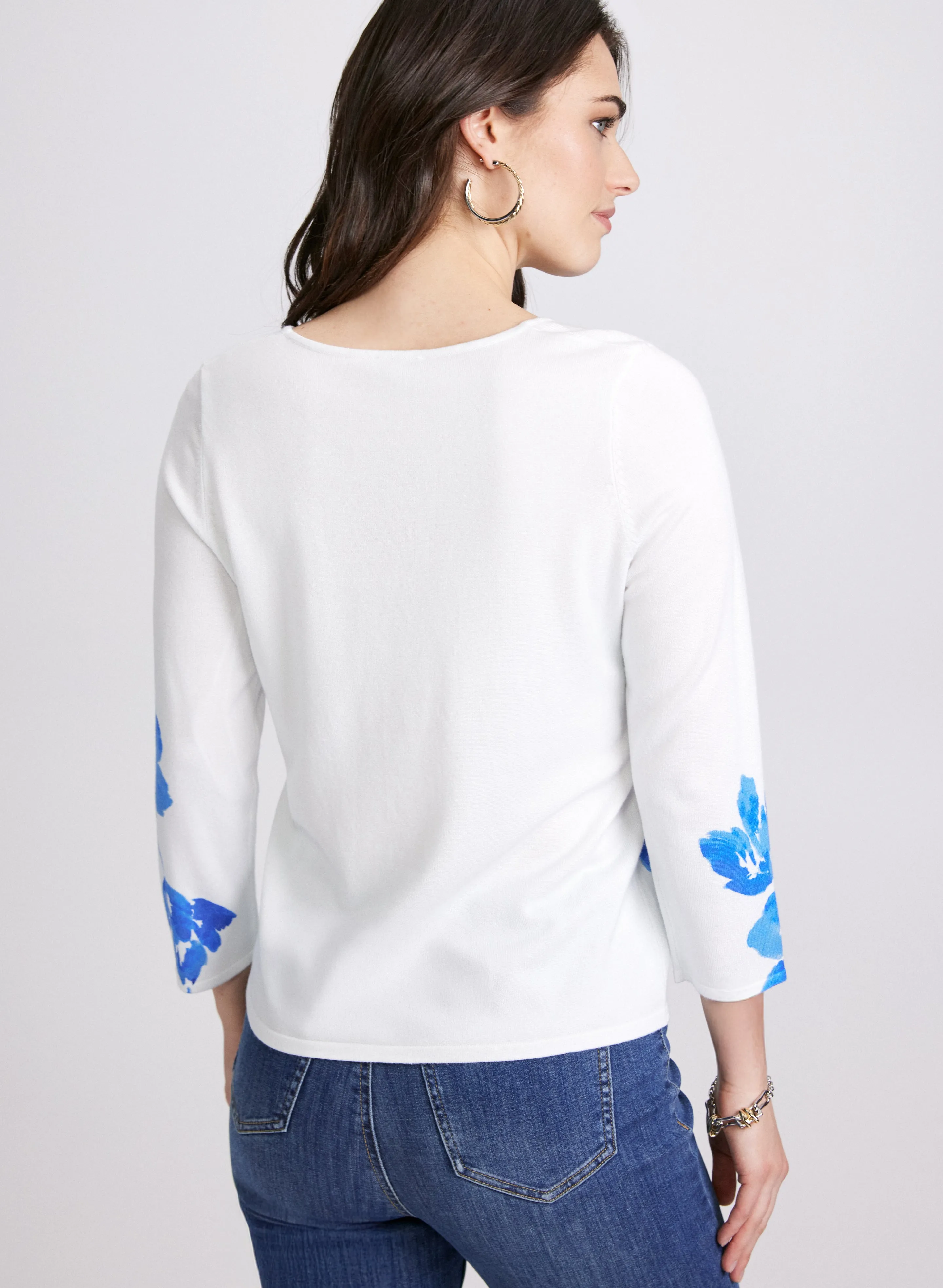 Floral Knit Sweater sold by Laura product image thumbnail 4
