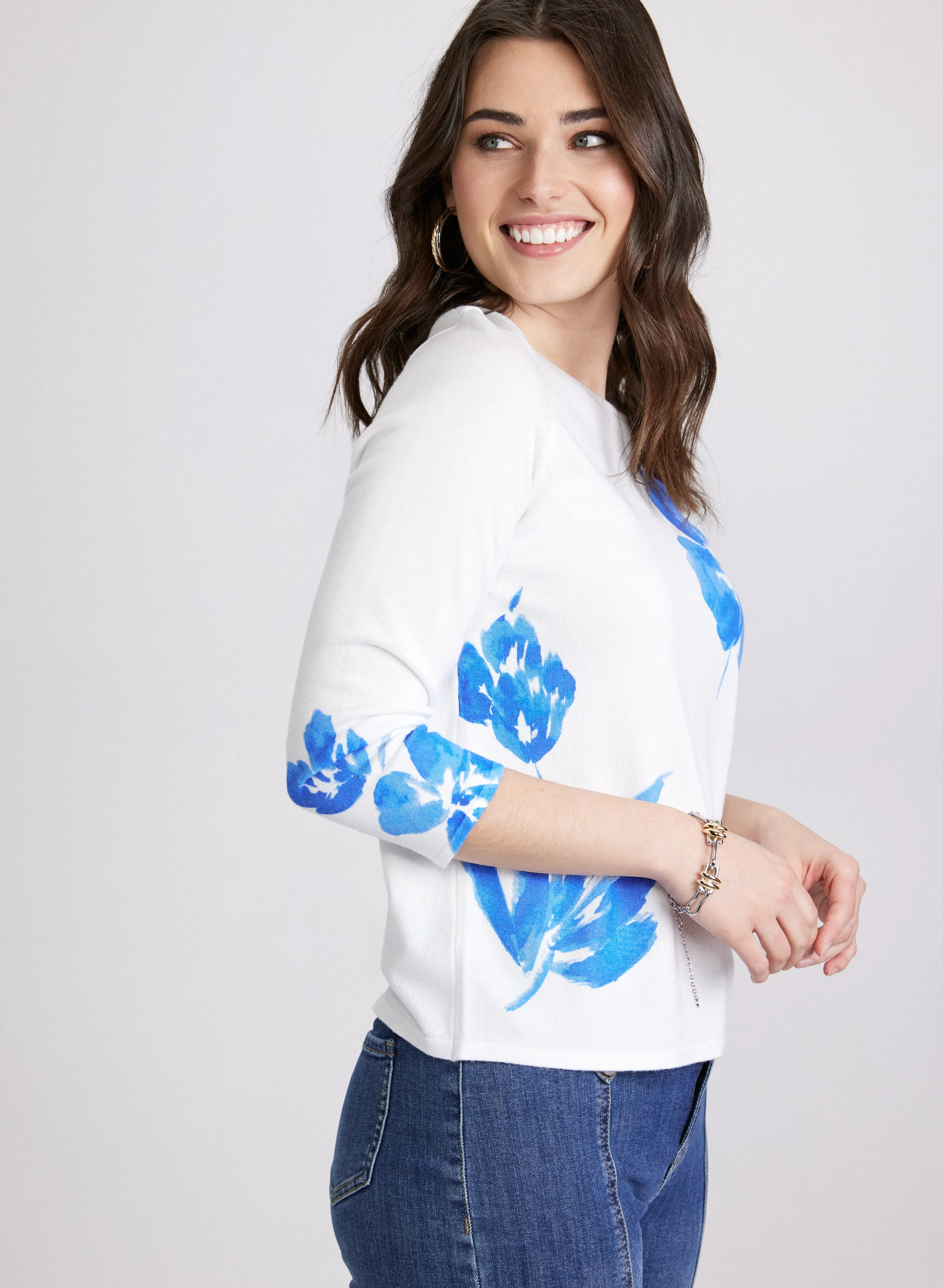 Floral Knit Sweater sold by Laura product image thumbnail 2