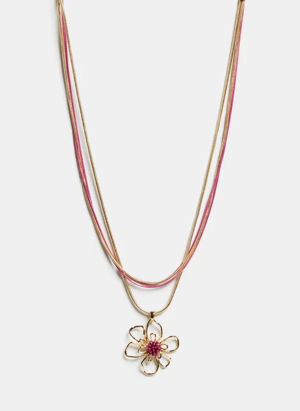 Floral Pendant Necklace sold by Laura