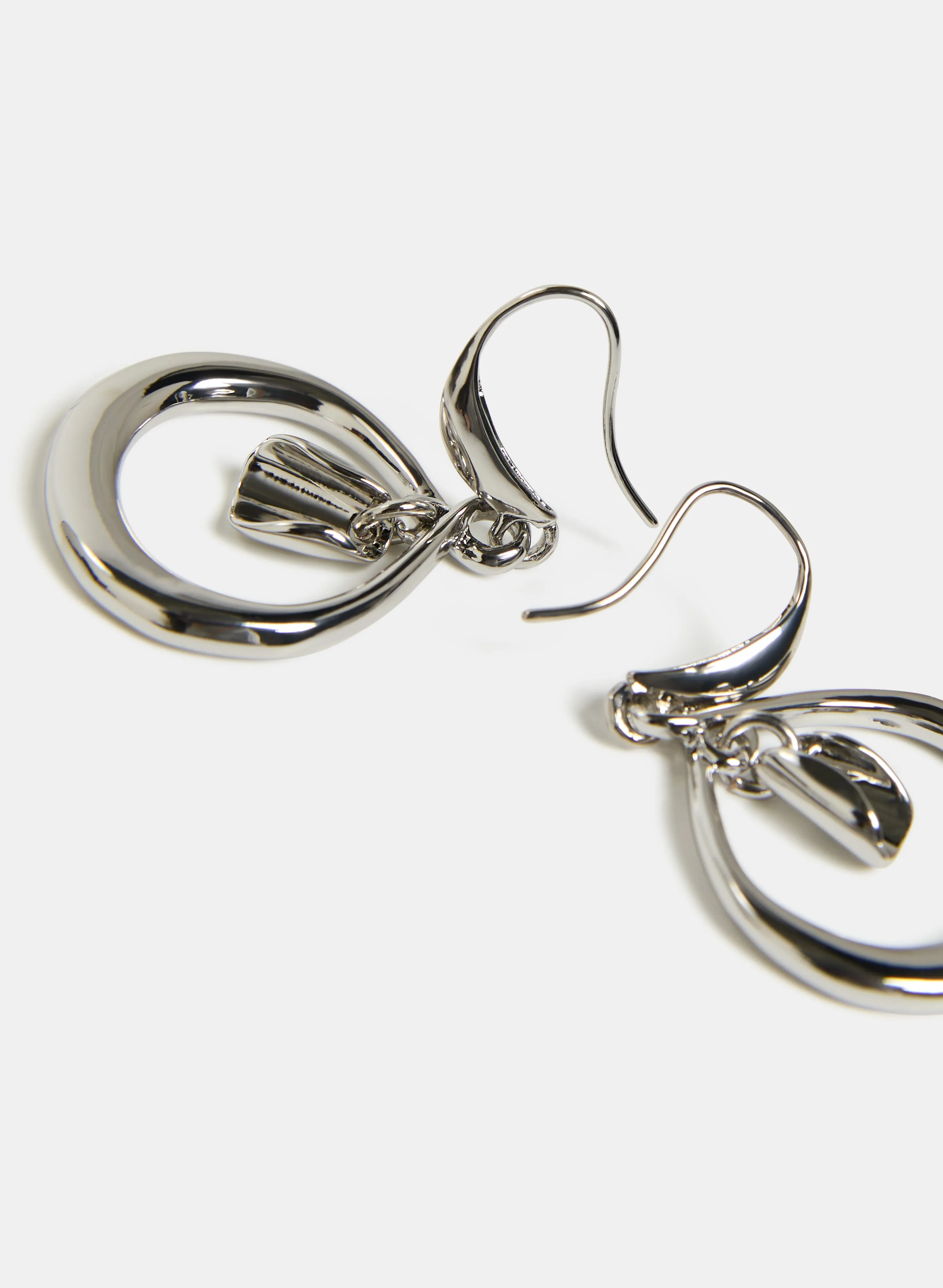 Open Hoop Drop Earrings sold by Laura product image thumbnail 3