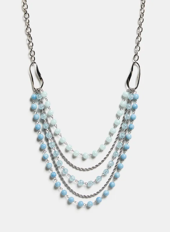 Layered Mix Bead Necklace sold by Laura