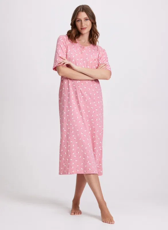 Floral Midi Night Gown sold by Laura