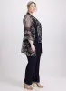 Floral Embroidered Jacket, Top & Pants Set sold by Laura