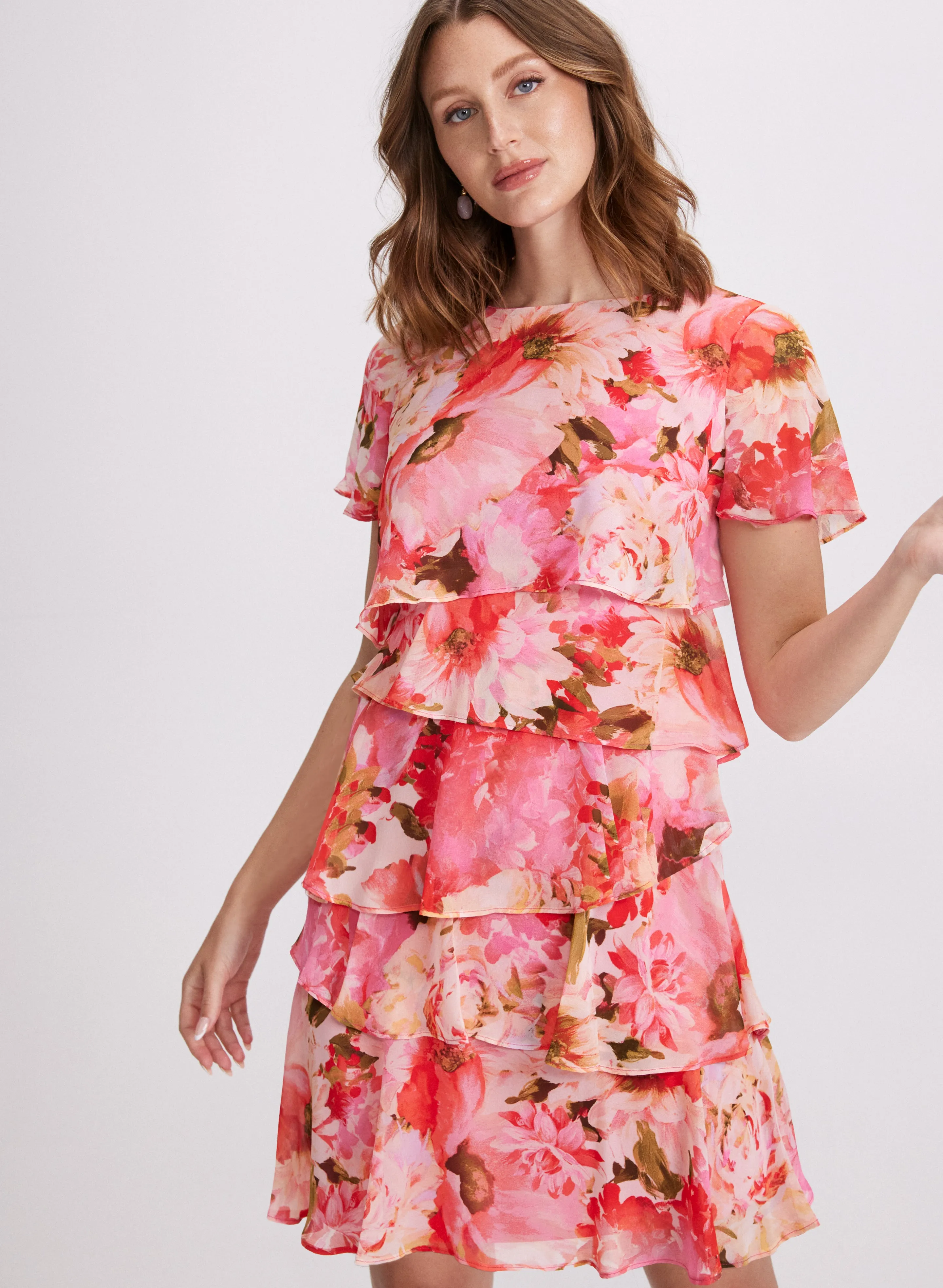 Tiered Floral Dress sold by Laura product image thumbnail 4
