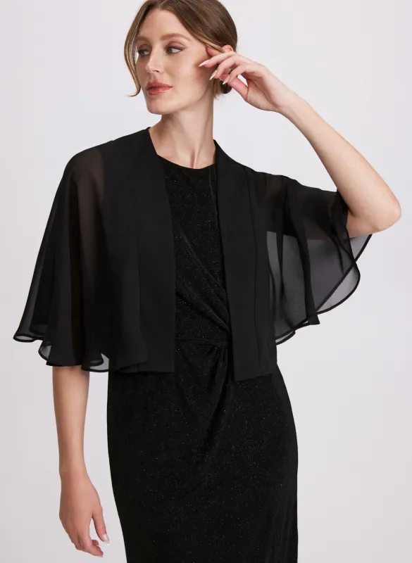 Sheer Sleeve Bolero sold by Laura
