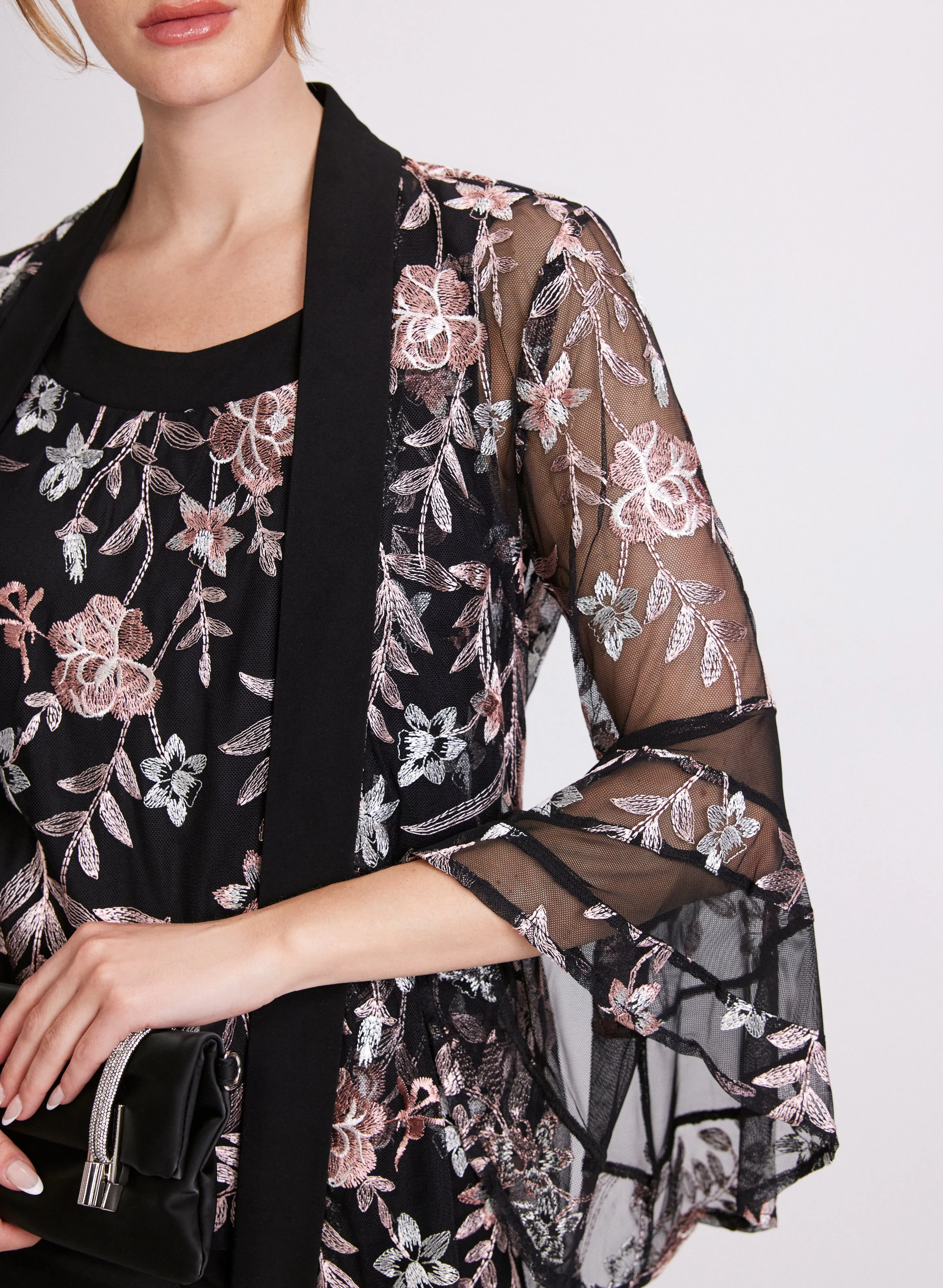 Floral Embroidered Jacket, Top & Pants Set sold by Laura product image thumbnail 5