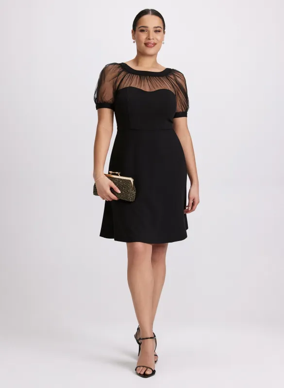 Sheer Trim Dress sold by Laura
