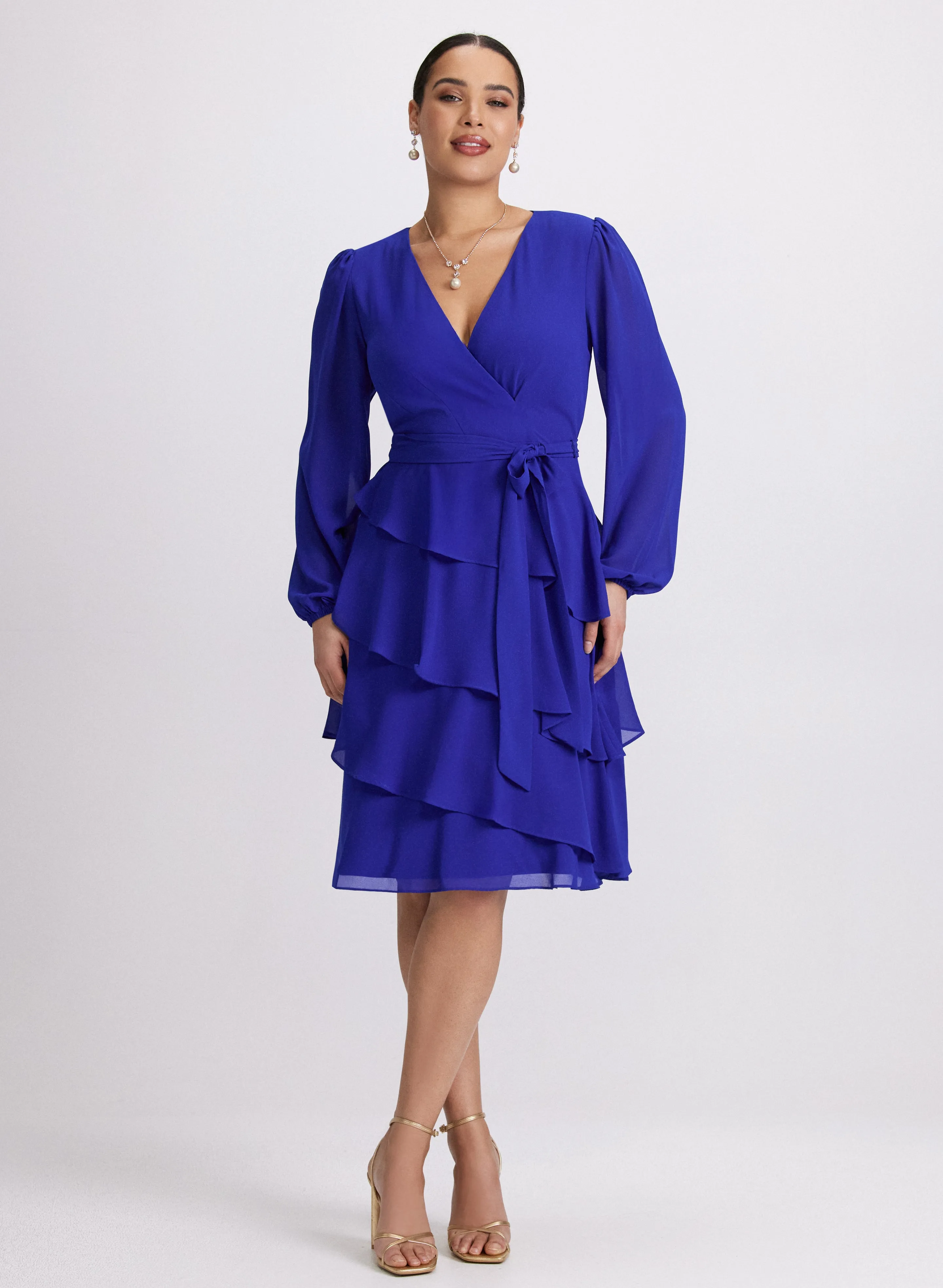 Tiered Chiffon Dress sold by Laura