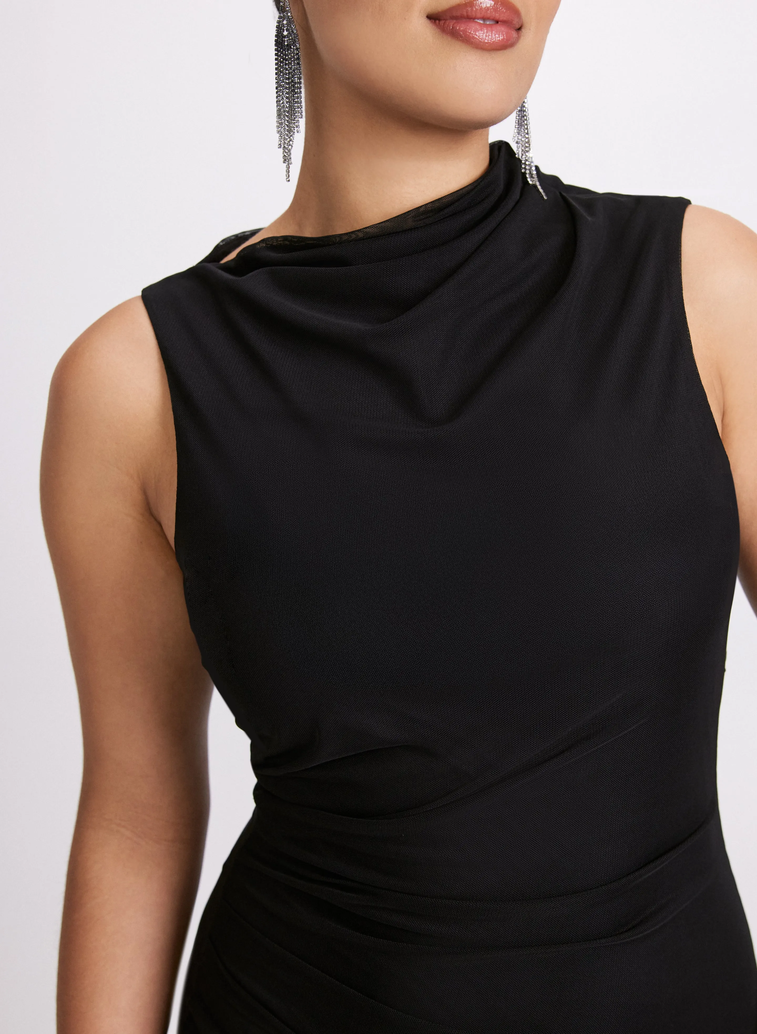 Draped Mesh Dress sold by Laura product image thumbnail 5