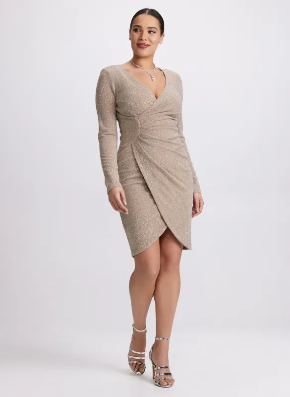 Glitter Wrap Dress sold by Laura