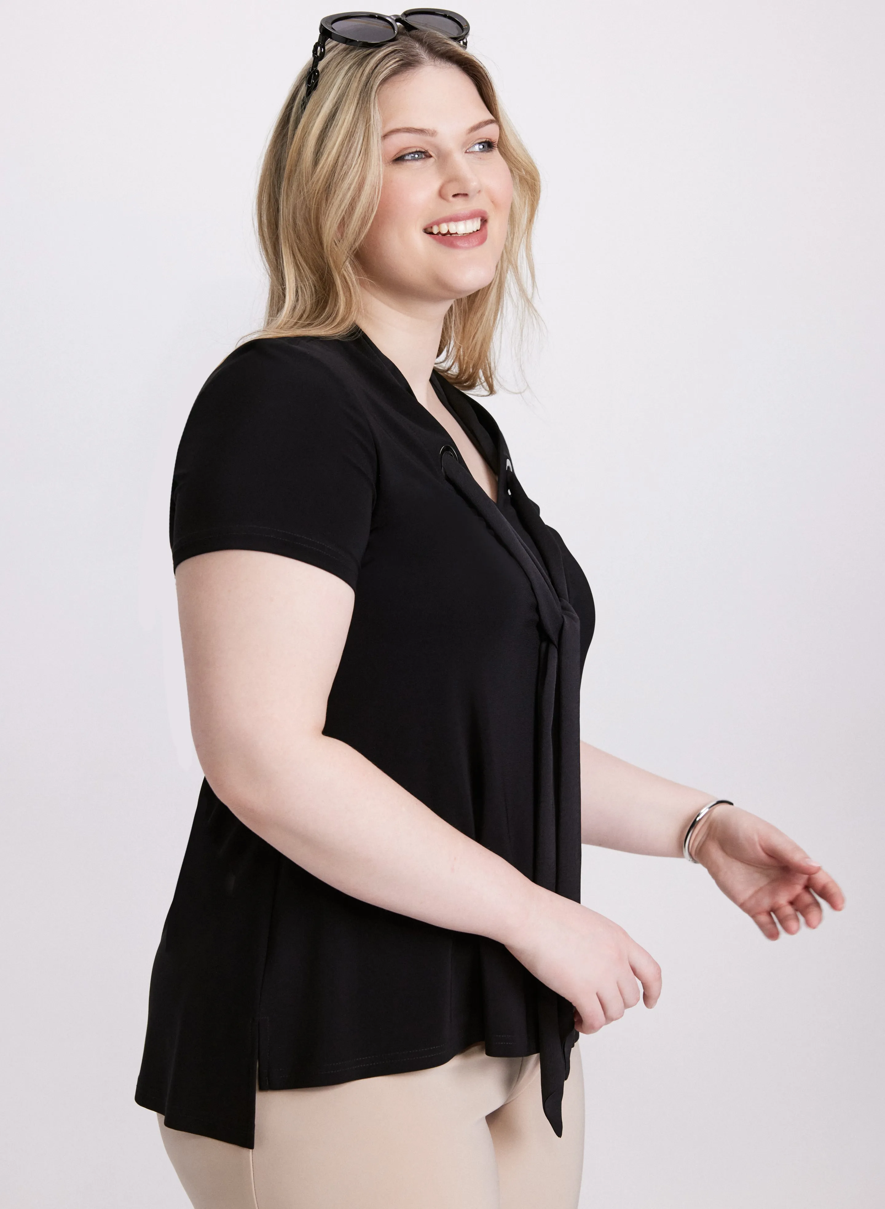 Joseph Ribkoff - V-Neck Tie Top sold by Laura product image thumbnail 4