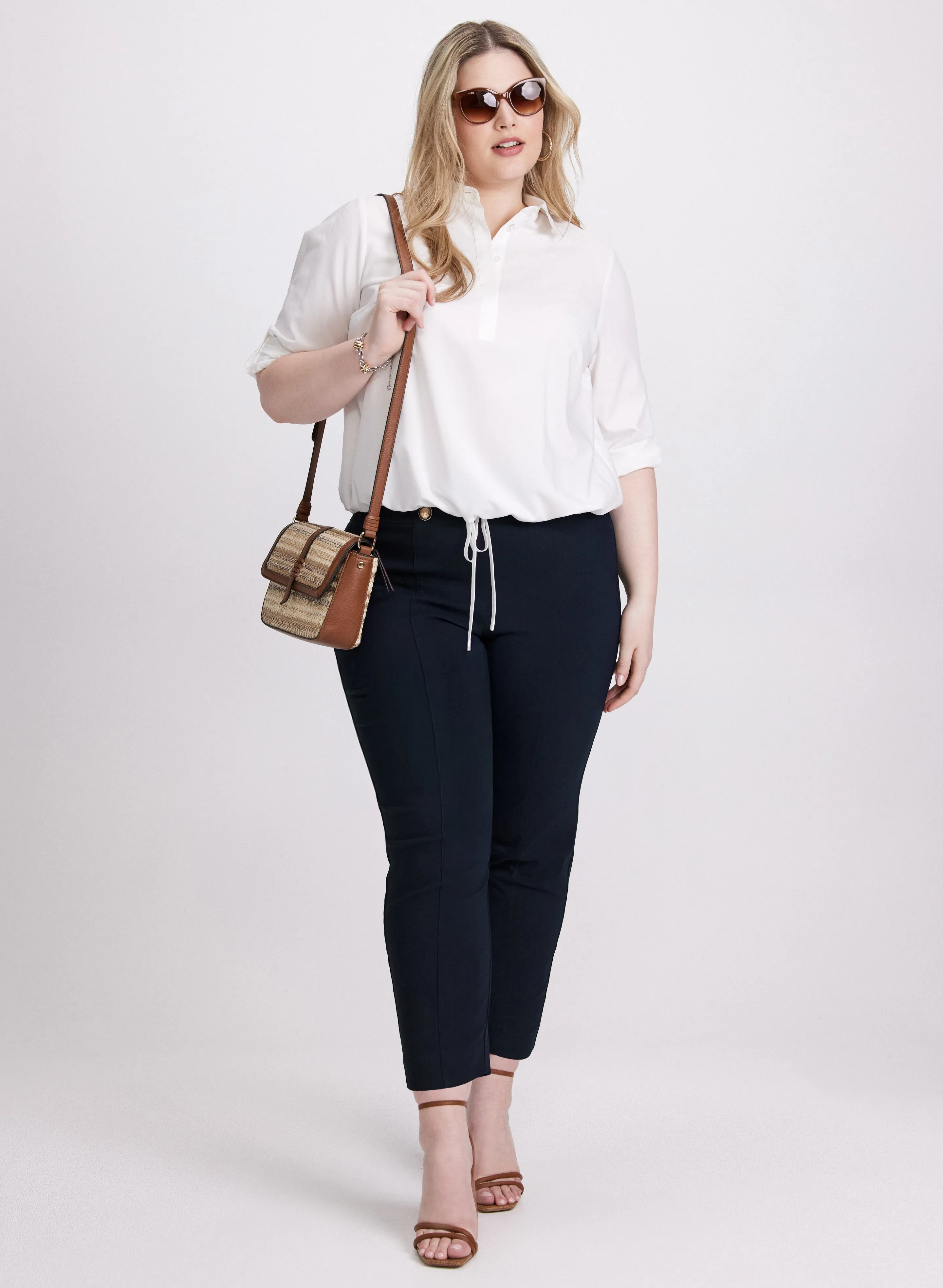 Sofia Slim-Leg Pants - Short sold by Laura product image thumbnail 3