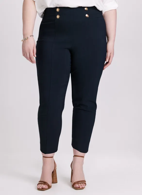 Sofia Slim-Leg Pants - Short sold by Laura