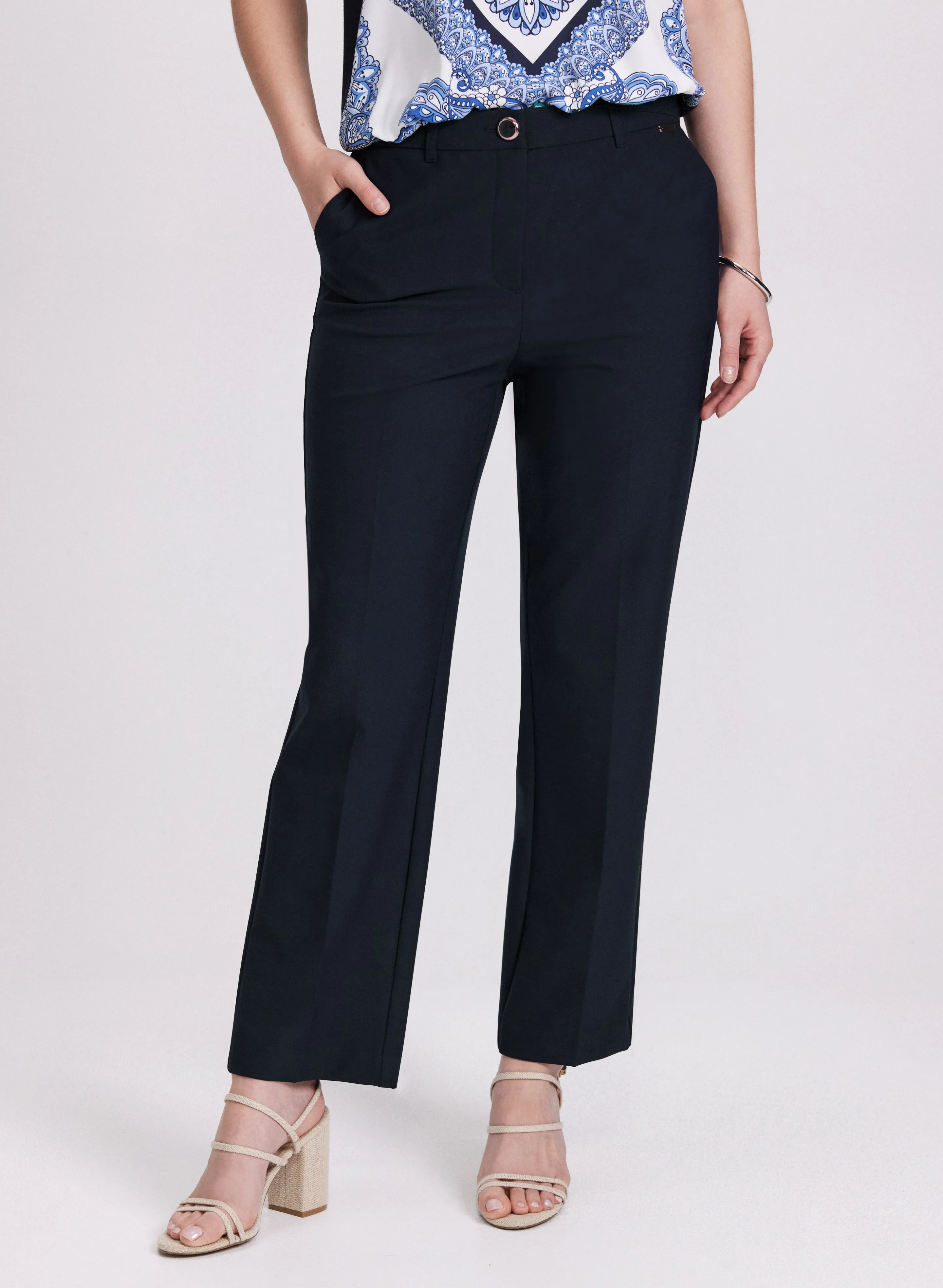 Mia Straight-Leg Pants - Regular sold by Laura