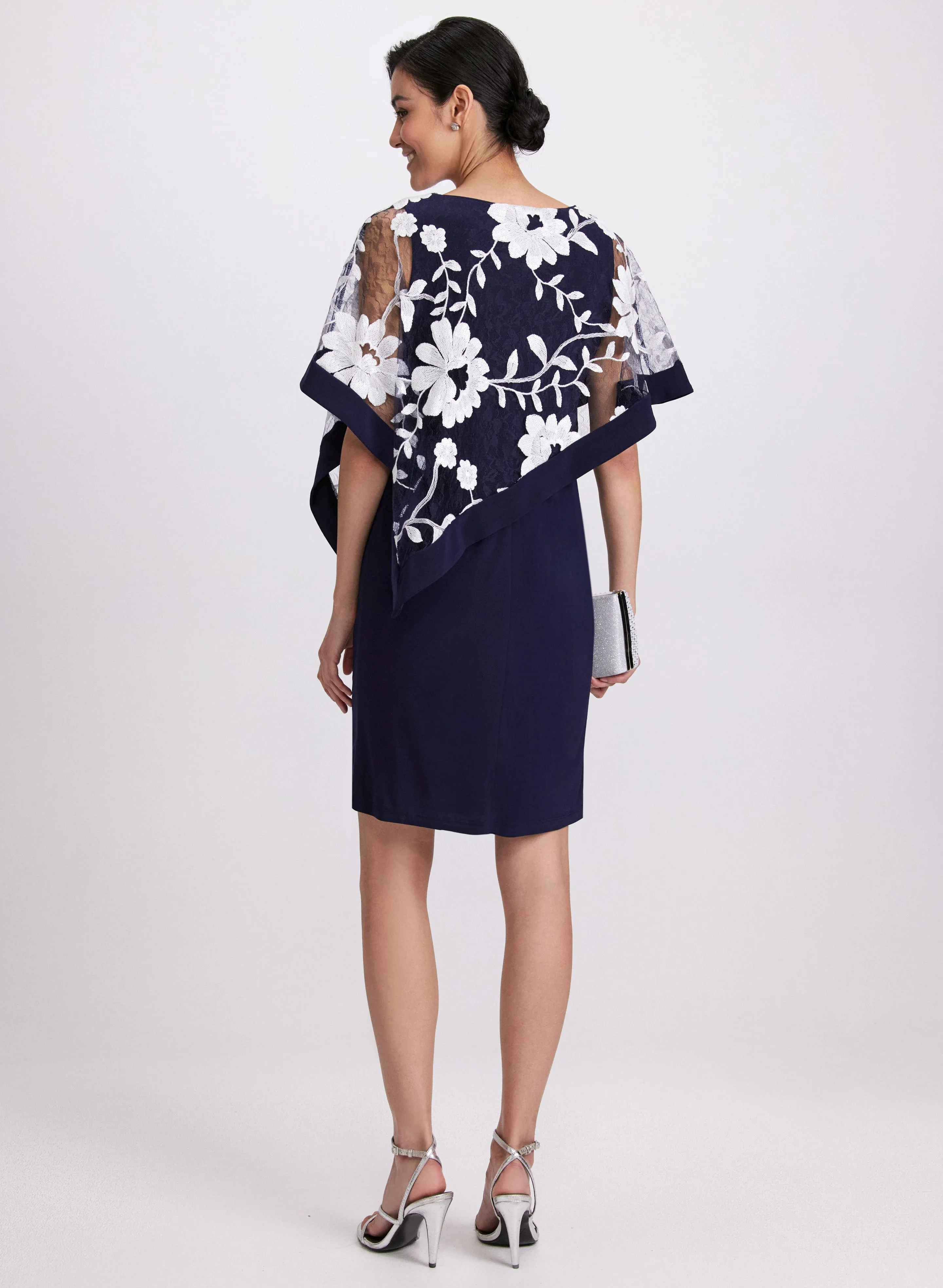 Floral Capelet Sheath Dress sold by Laura product image thumbnail 2