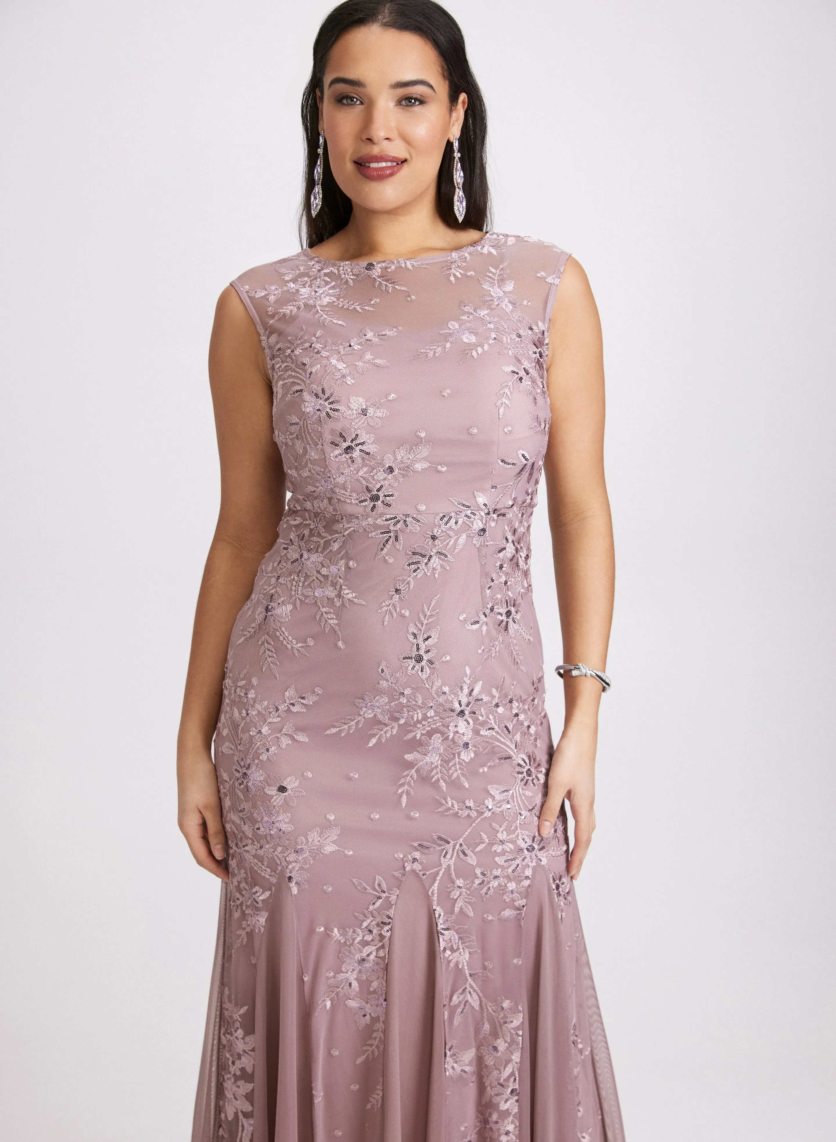 Embroidered Tulle Dress sold by Laura product image thumbnail 4