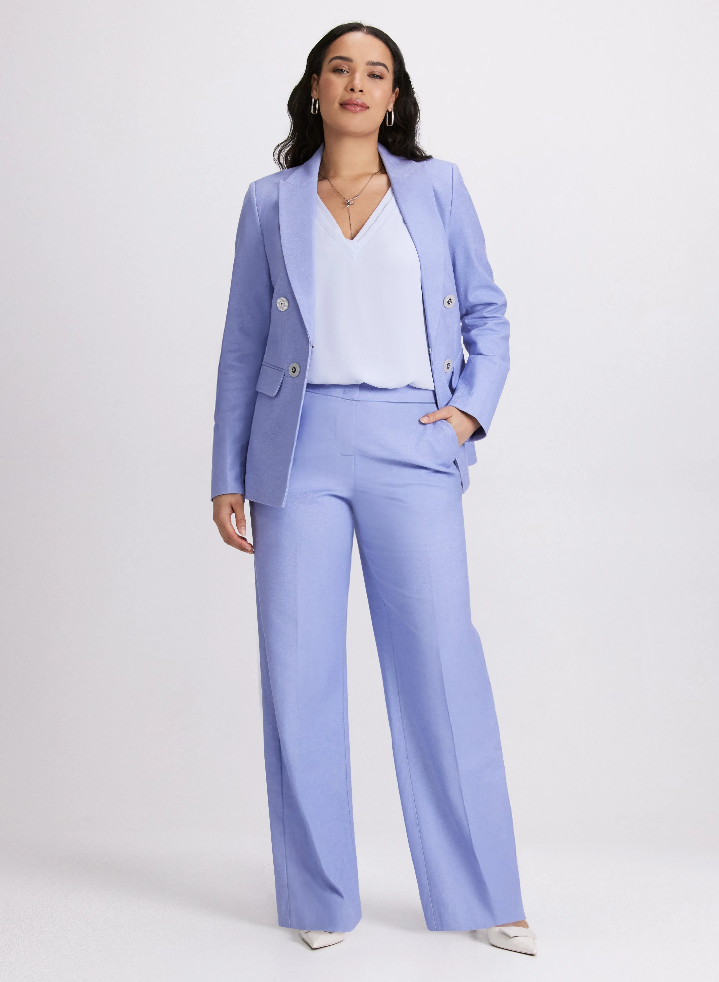 Olivia Chambray Wide-Leg Pants sold by Laura product image thumbnail 4