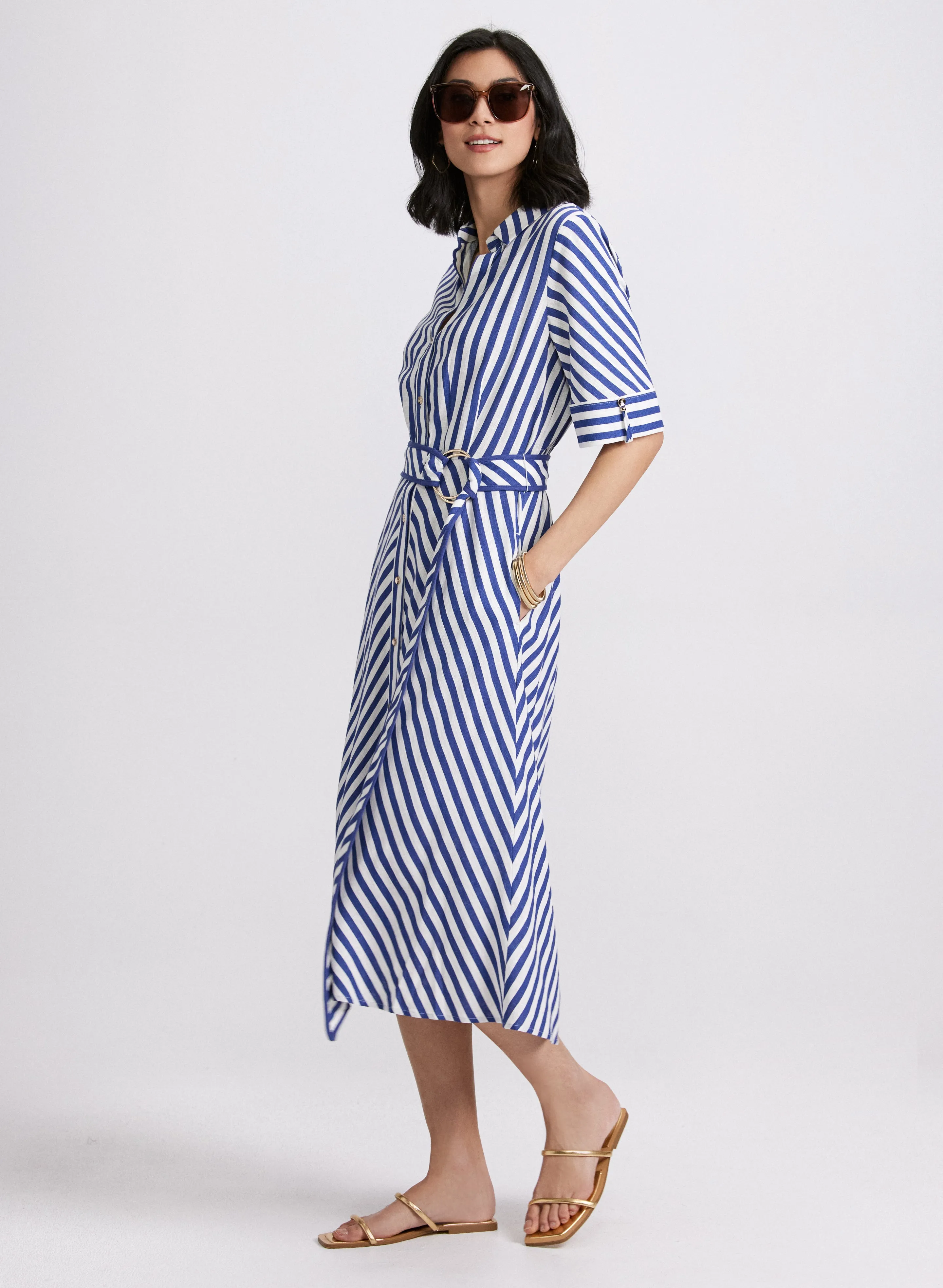 Striped Shirt Dress sold by Laura product image thumbnail 2