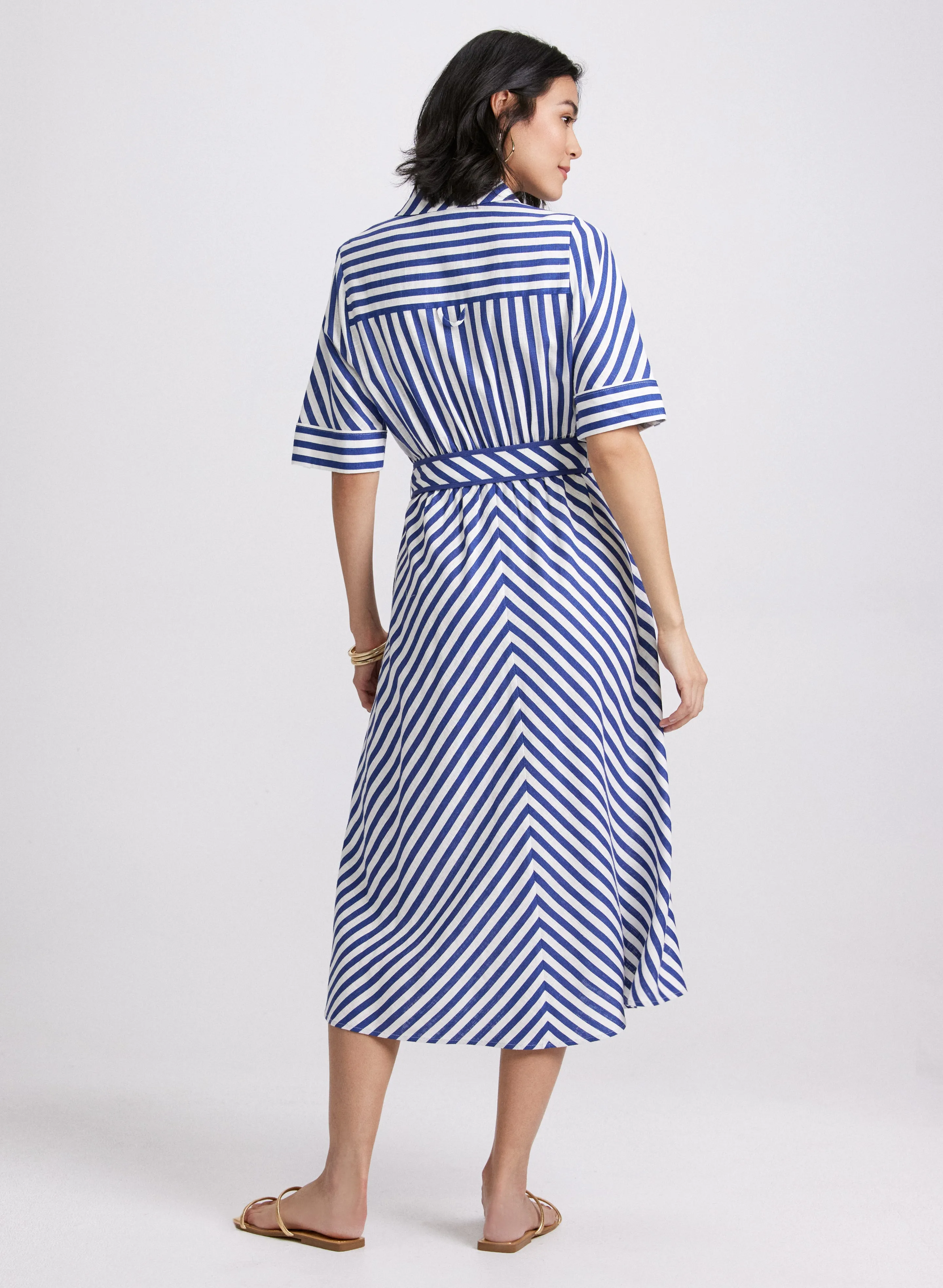 Striped Shirt Dress sold by Laura product image thumbnail 4