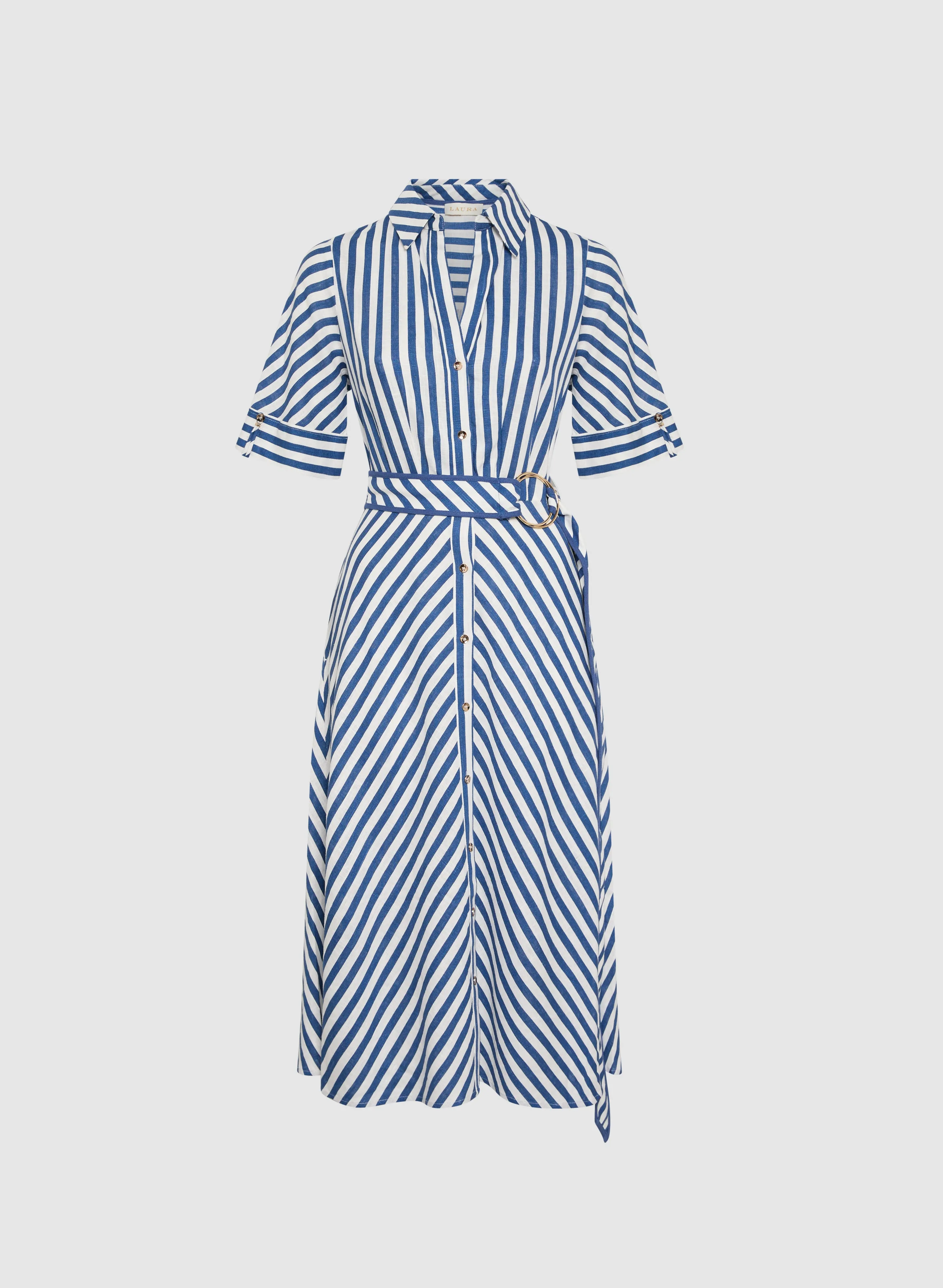Striped Shirt Dress sold by Laura product image thumbnail 5