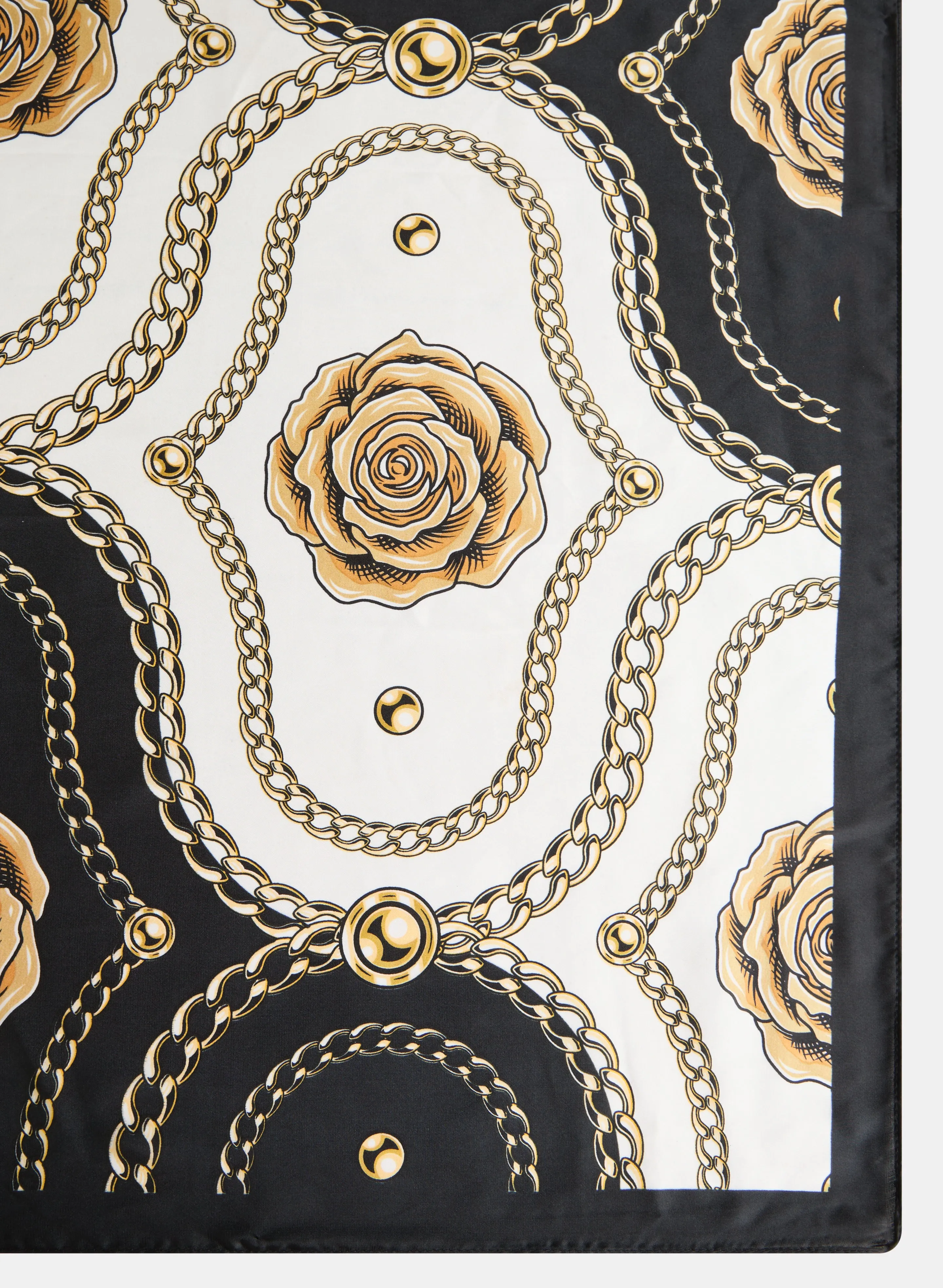 Chain & Floral Print Scarf sold by Laura product image thumbnail 3