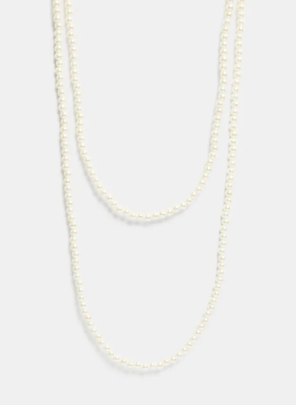 Glass Pearl Necklace sold by Laura