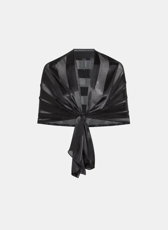 Stripe Print Shawl sold by Laura