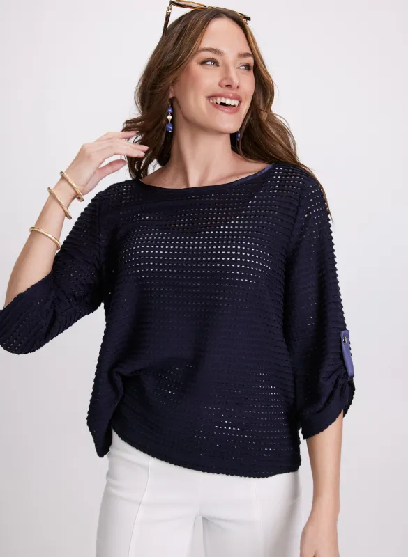 Pointelle Knit Top sold by Laura