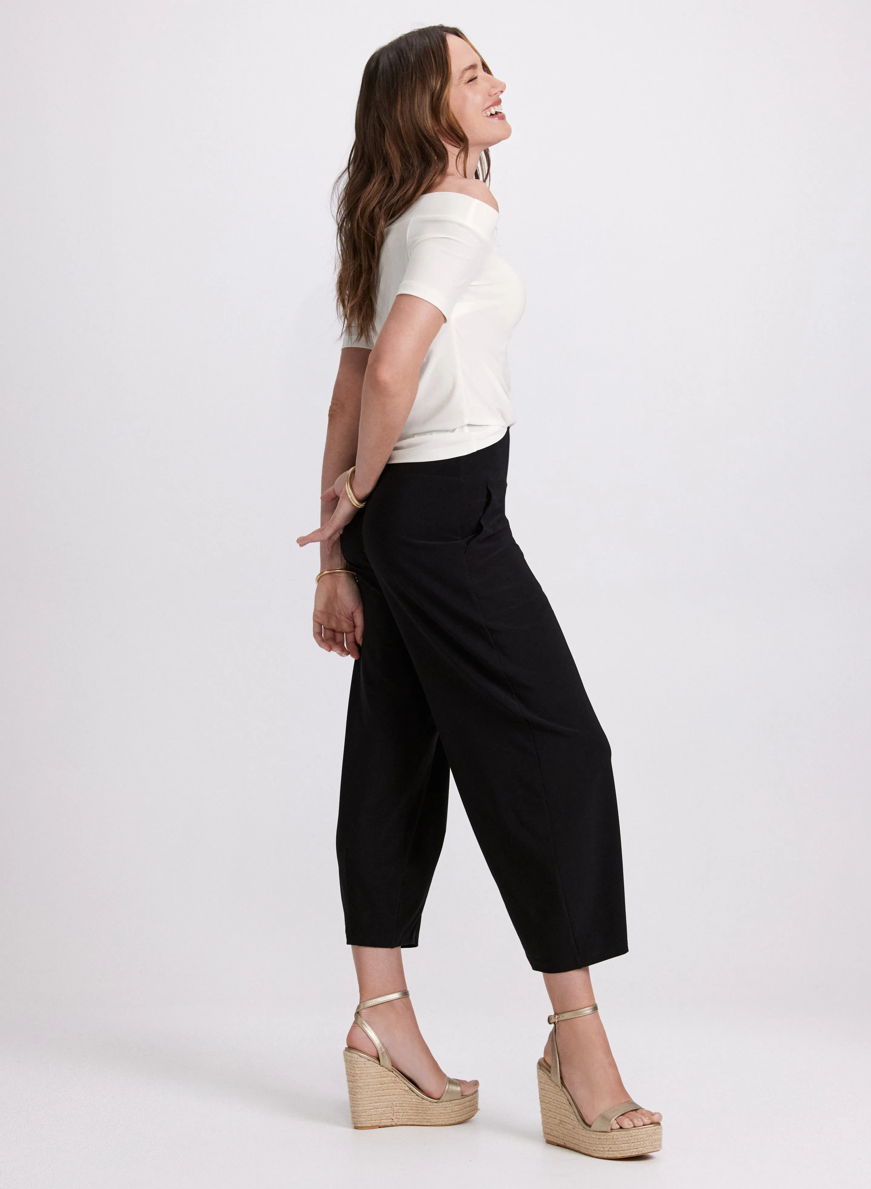 Pull-On Wide-Leg Capris sold by Laura product image thumbnail 2