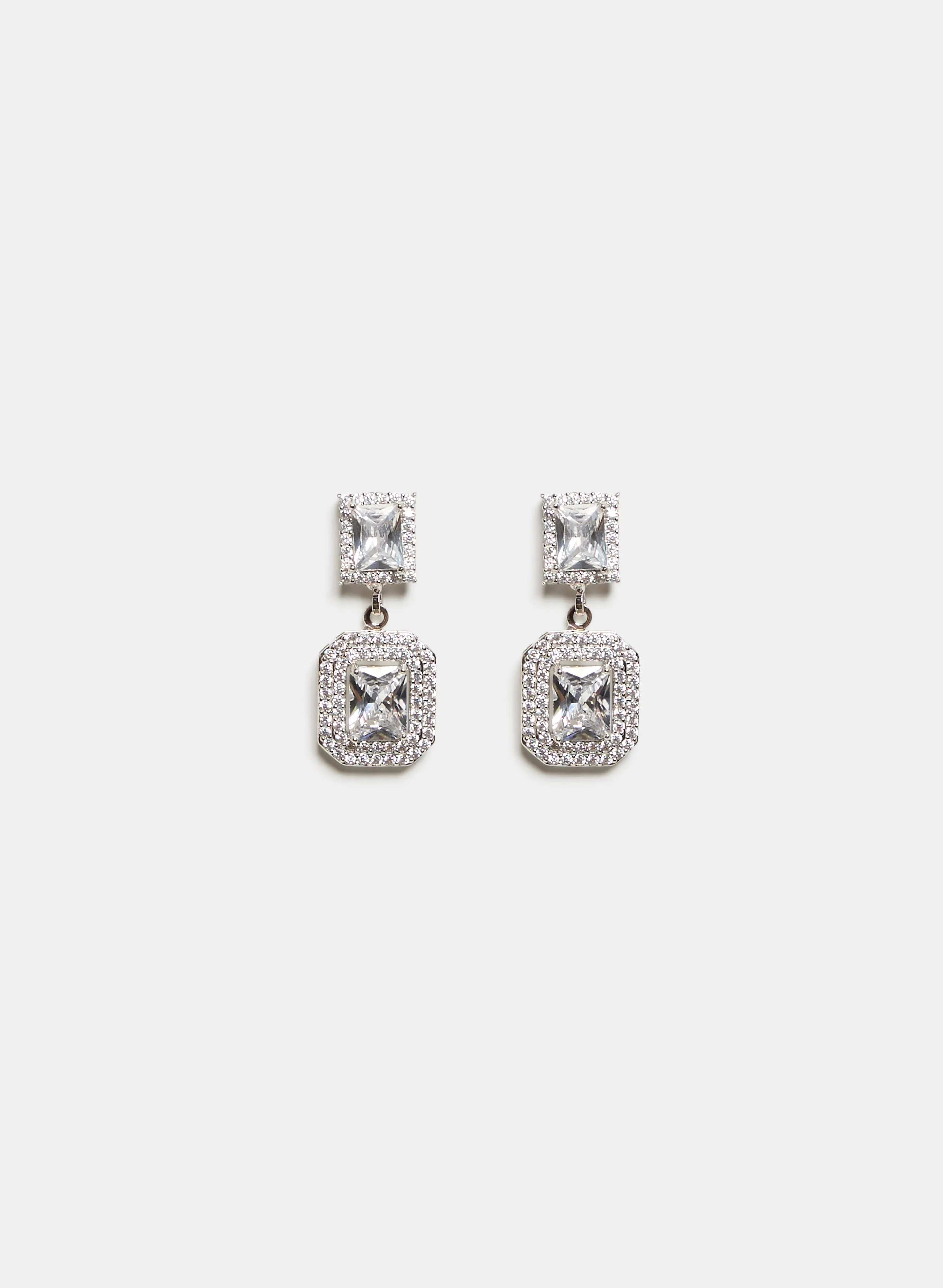 Cubic Zirconia Dangle Earrings sold by Laura