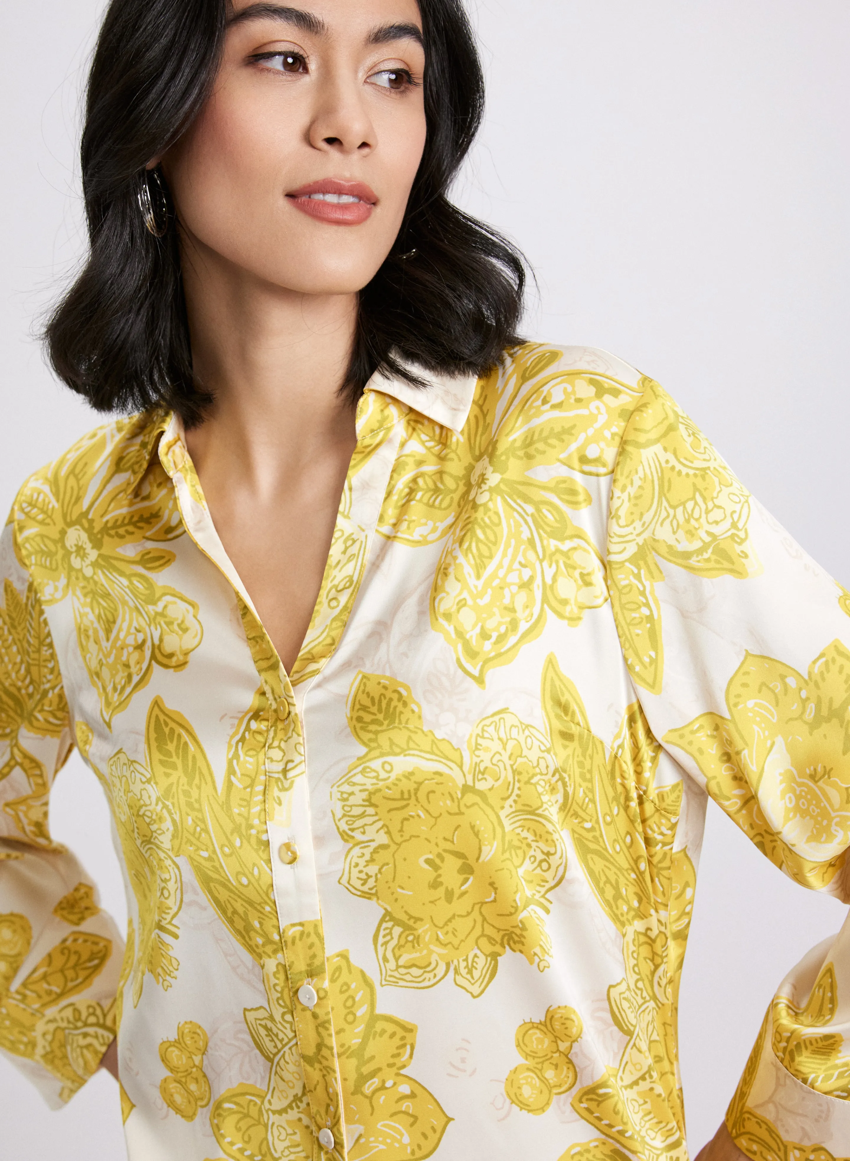 Satin Floral Blouse sold by Laura product image thumbnail 3