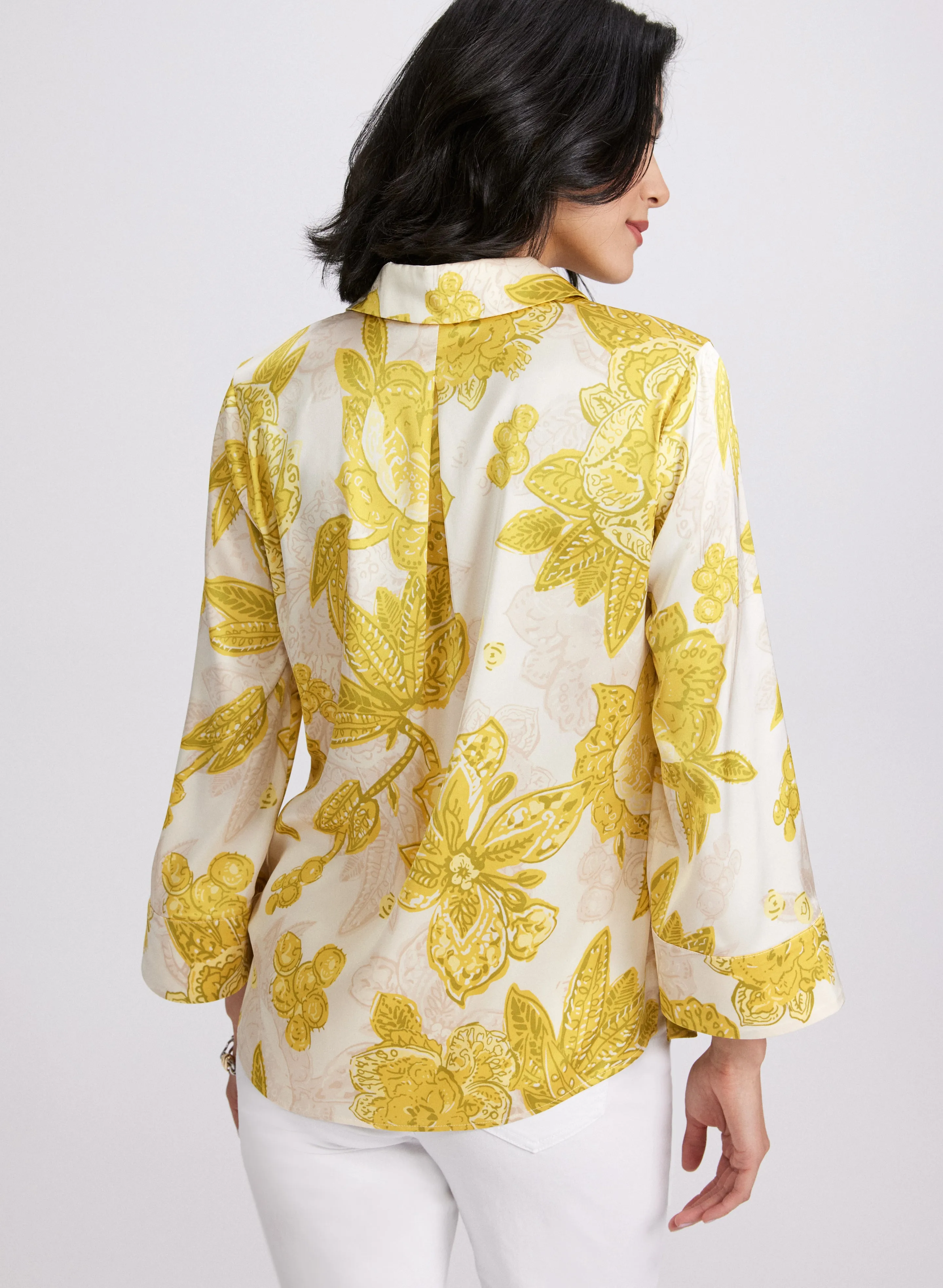 Satin Floral Blouse sold by Laura product image thumbnail 4