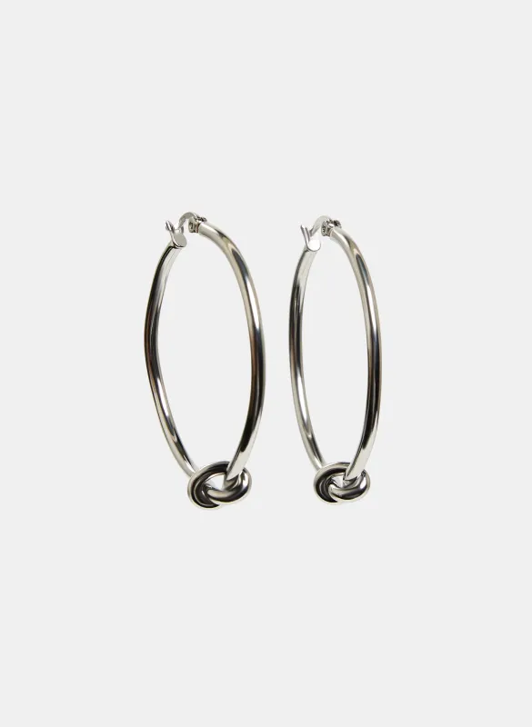 Knot Hoop Earrings sold by Laura