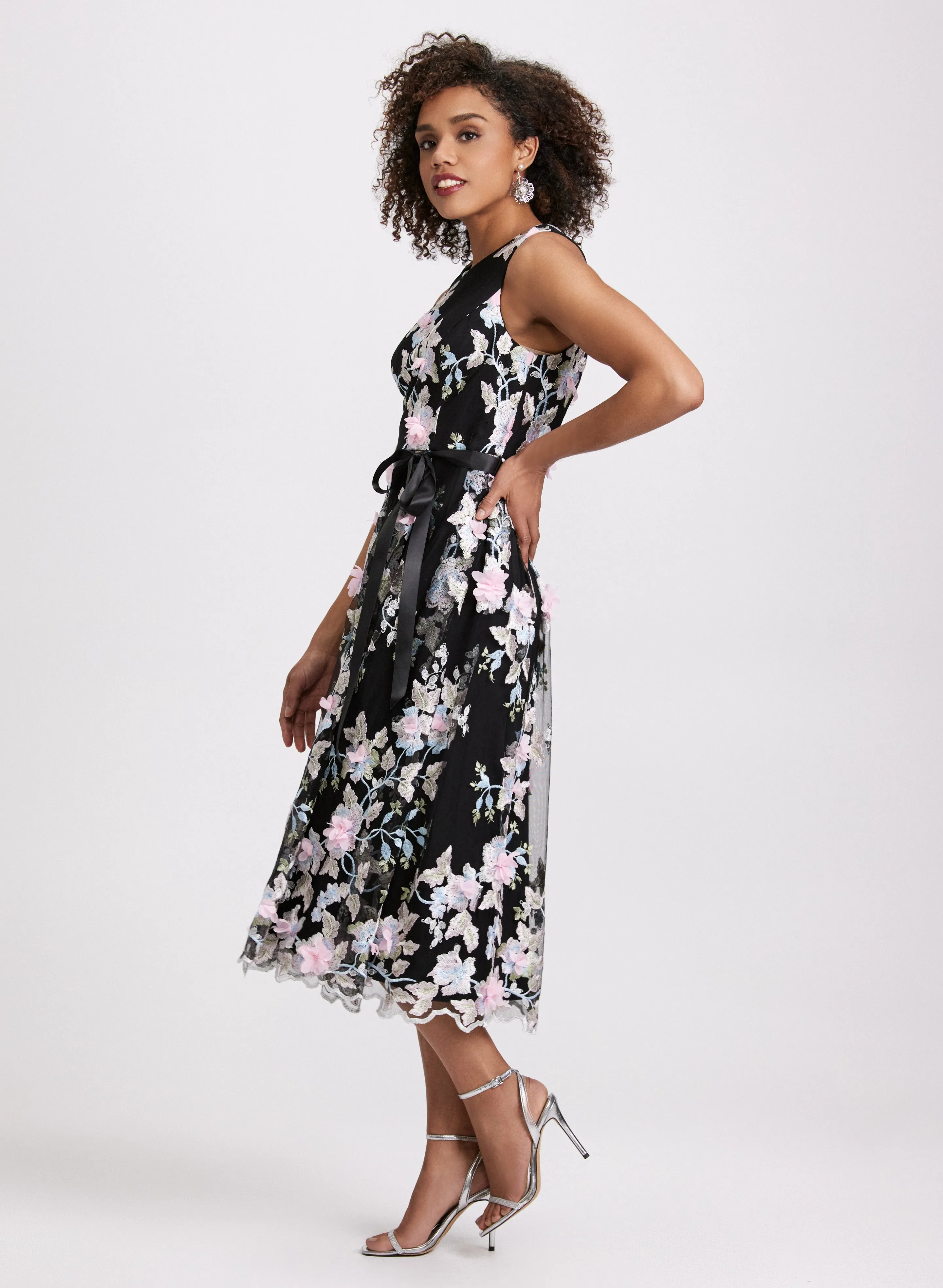 Embroidered Tulle Dress sold by Laura product image thumbnail 2