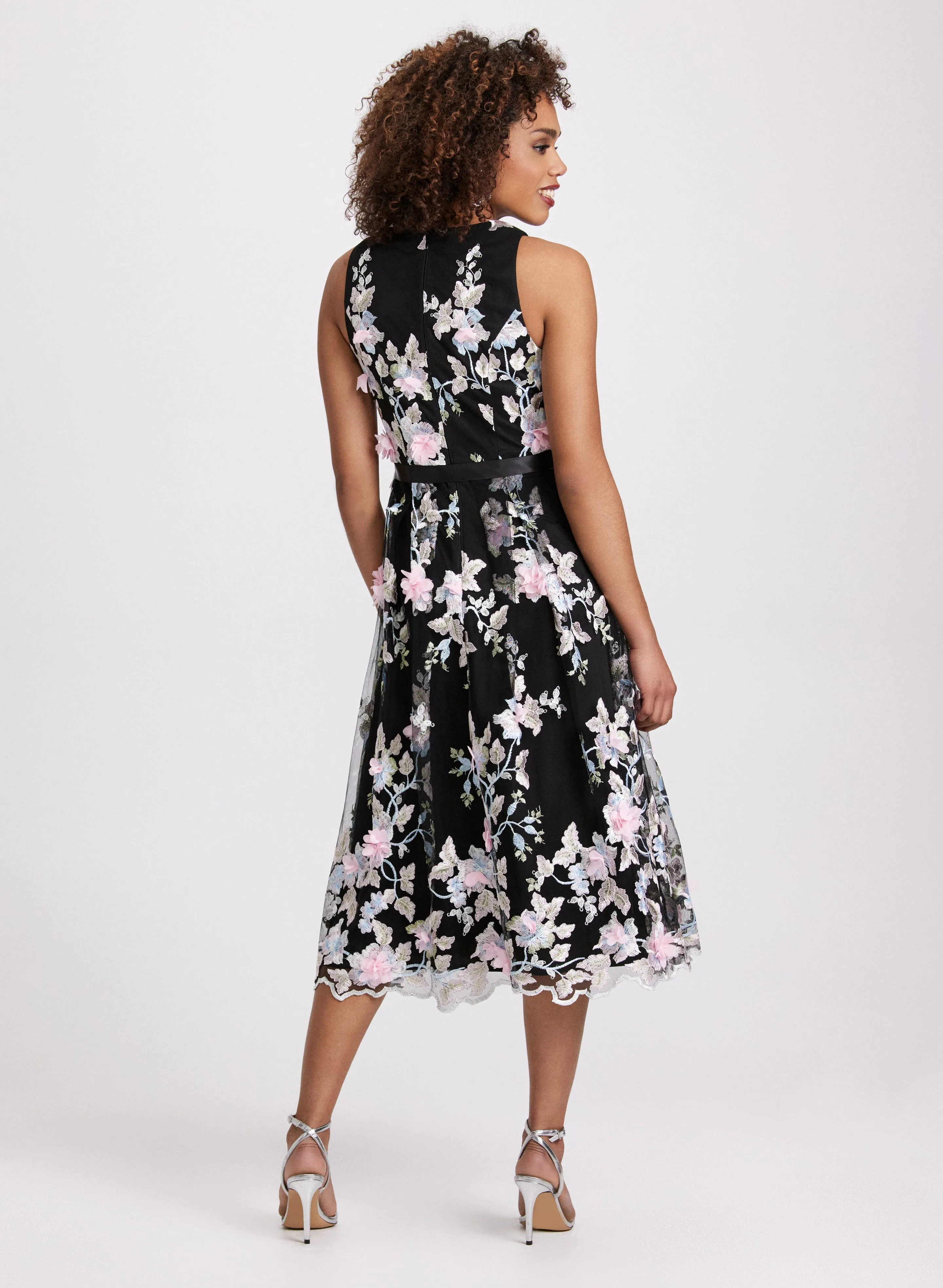 Embroidered Tulle Dress sold by Laura product image thumbnail 3