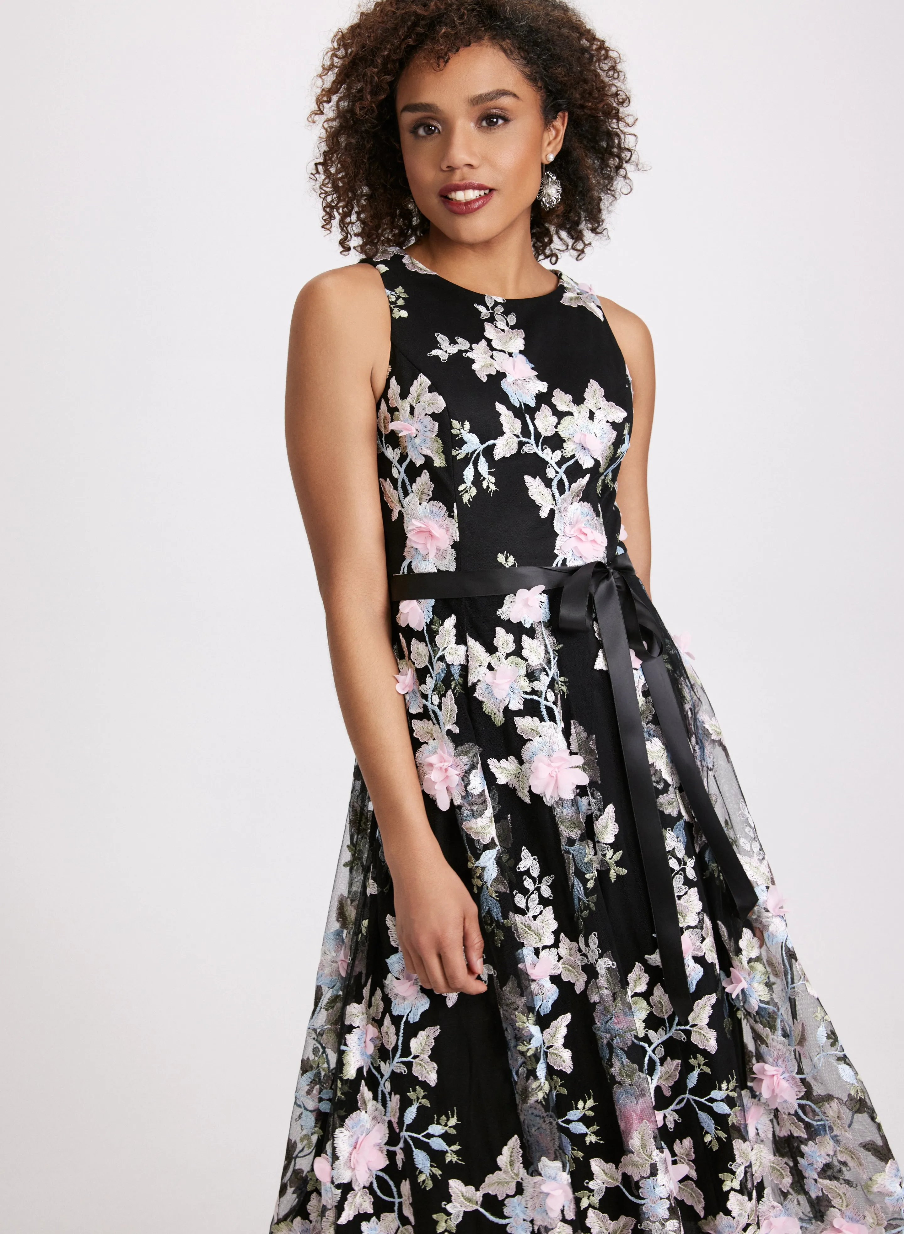 Embroidered Tulle Dress sold by Laura product image thumbnail 4