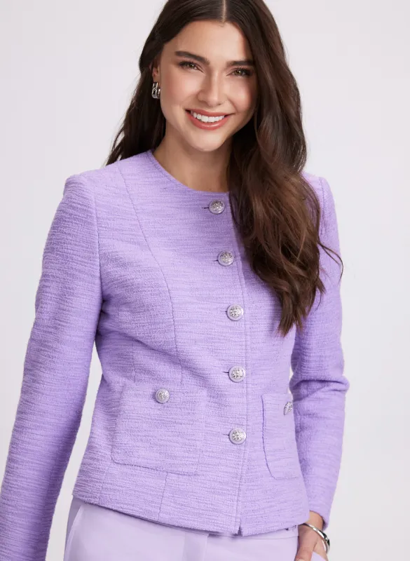 Tweed Button-Down Jacket sold by Laura