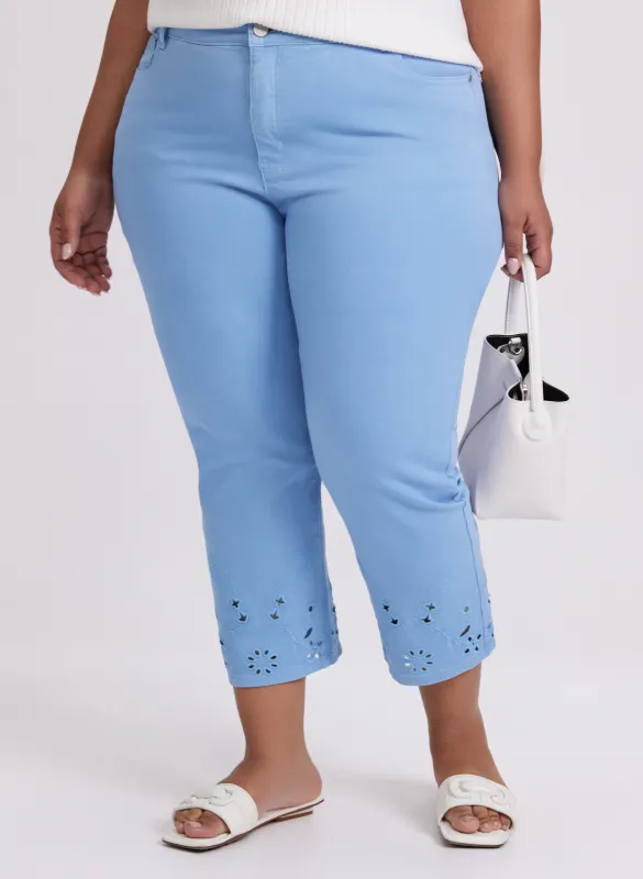 Straight-Leg Jean Capris sold by Laura