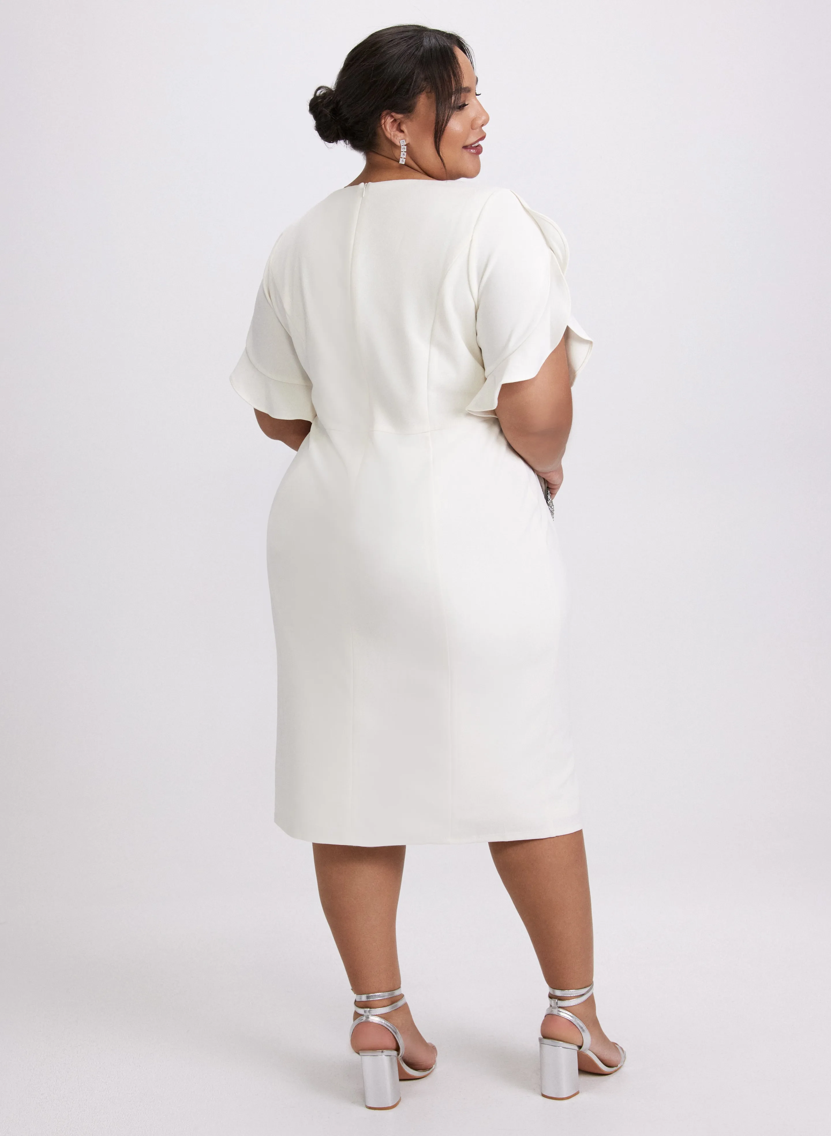 Fitted Tulip Sleeve Dress sold by Laura product image thumbnail 3