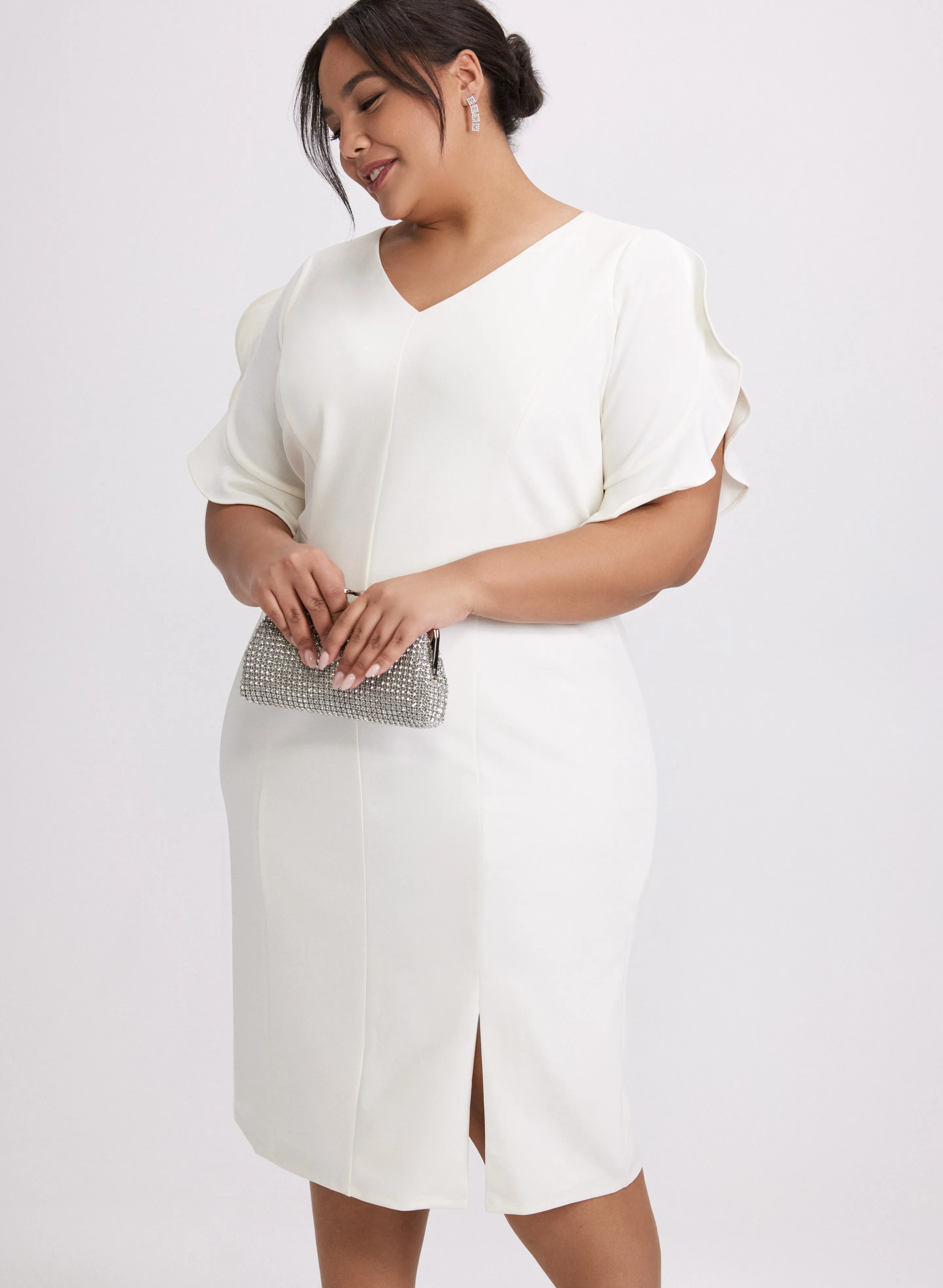 Fitted Tulip Sleeve Dress sold by Laura product image thumbnail 4