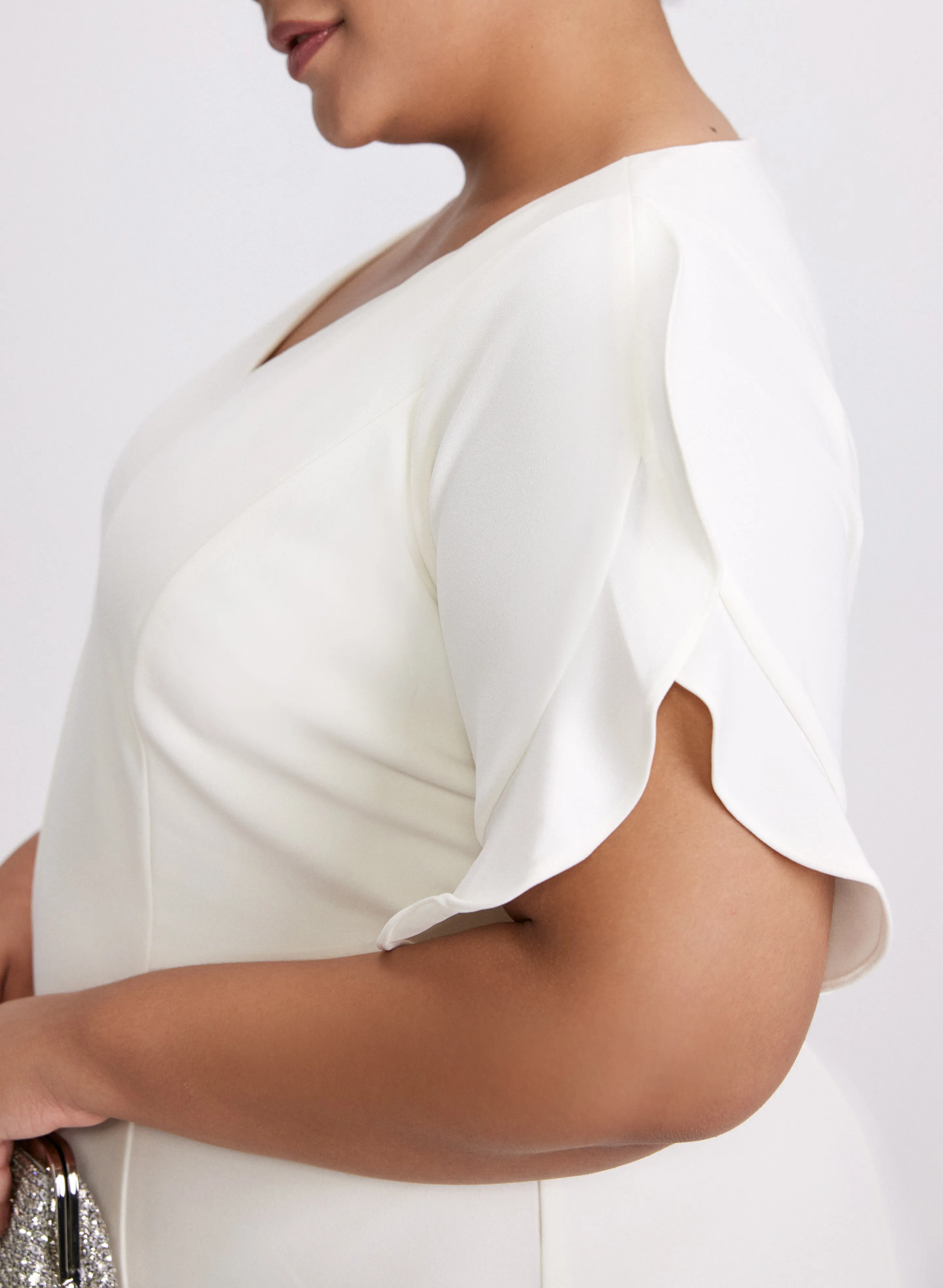 Fitted Tulip Sleeve Dress sold by Laura product image thumbnail 5