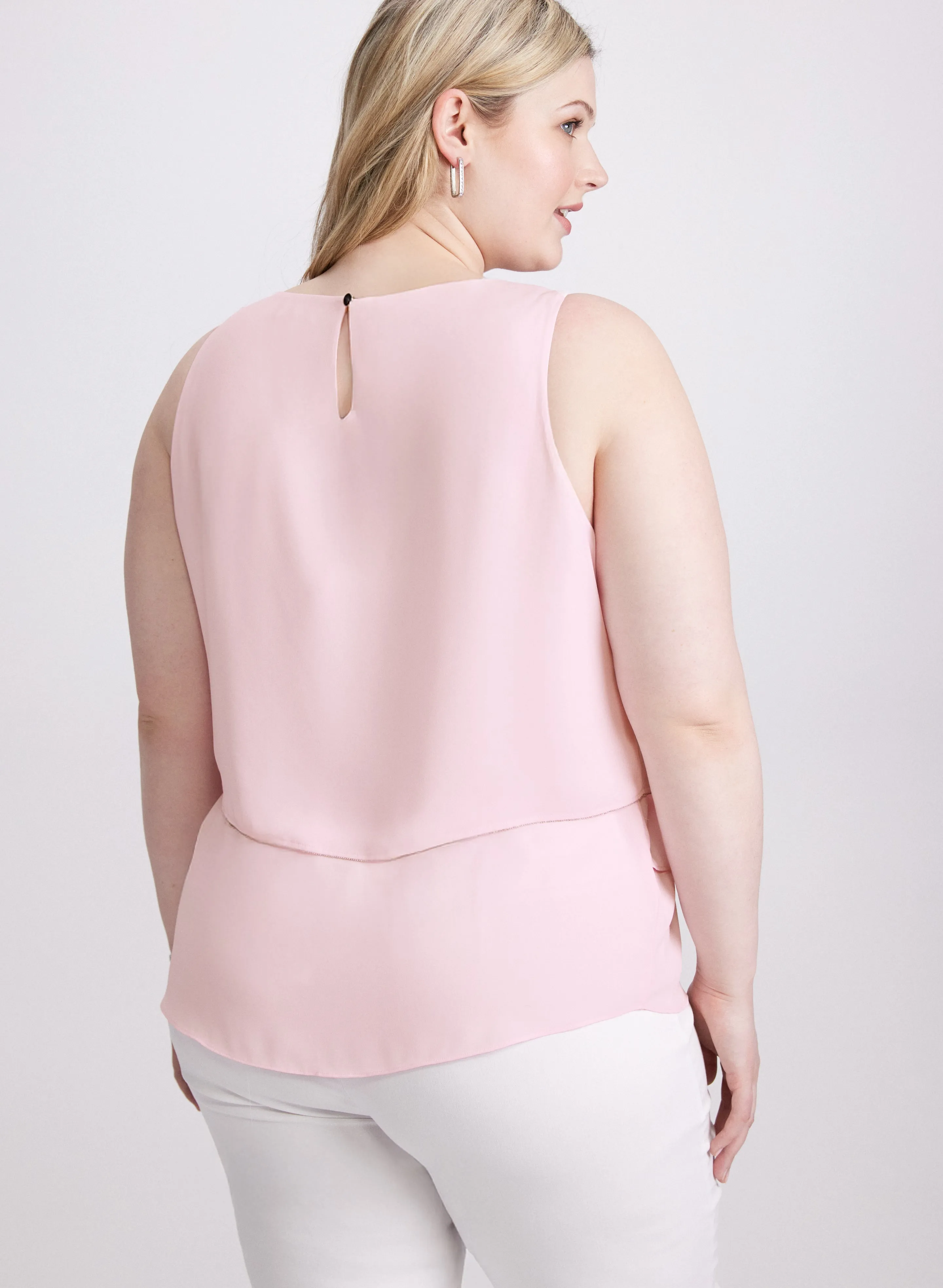 Tiered Rhinestone Trim Blouse sold by Laura product image thumbnail 4