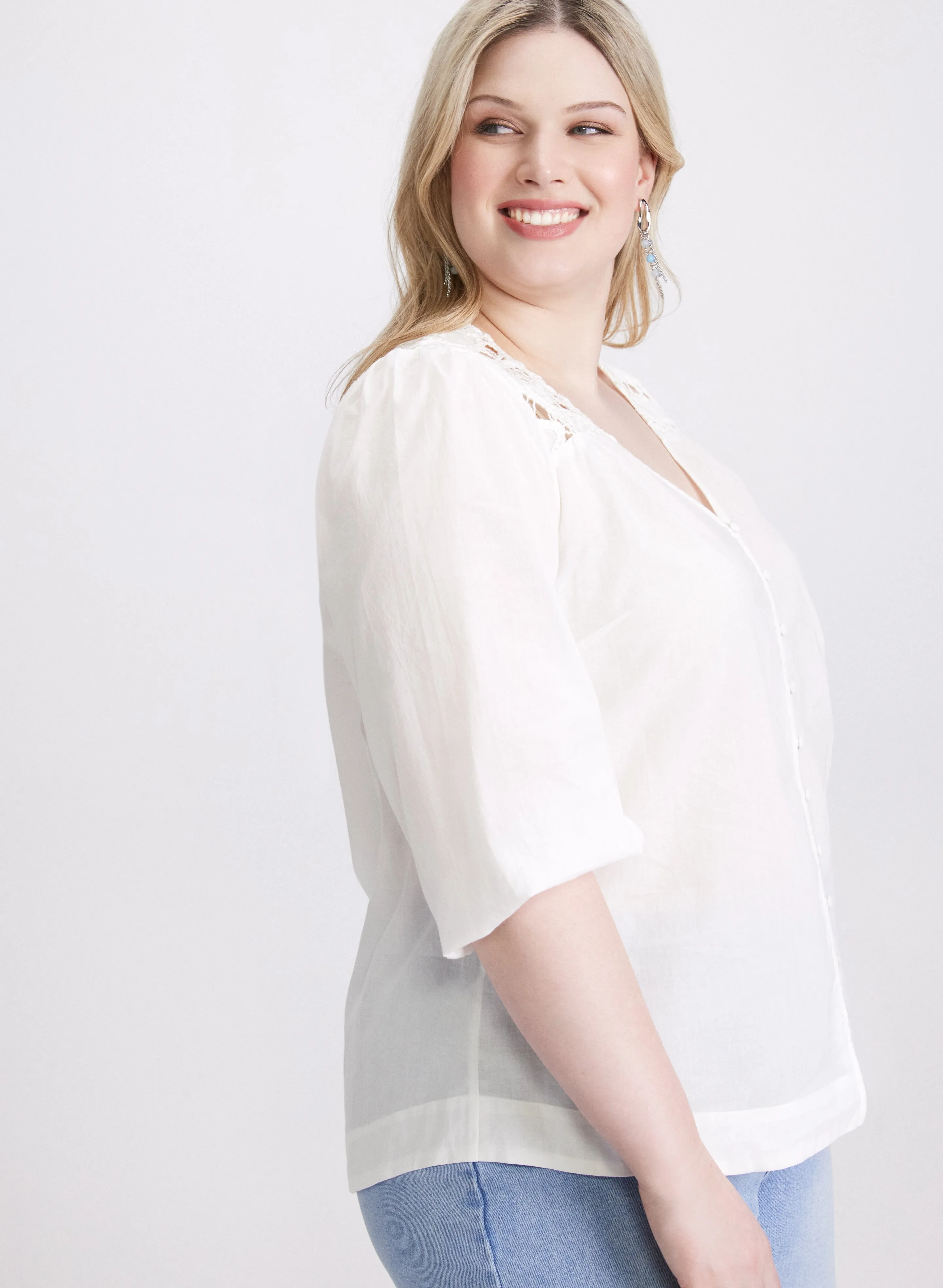 Crochet Detail Blouse sold by Laura product image thumbnail 5