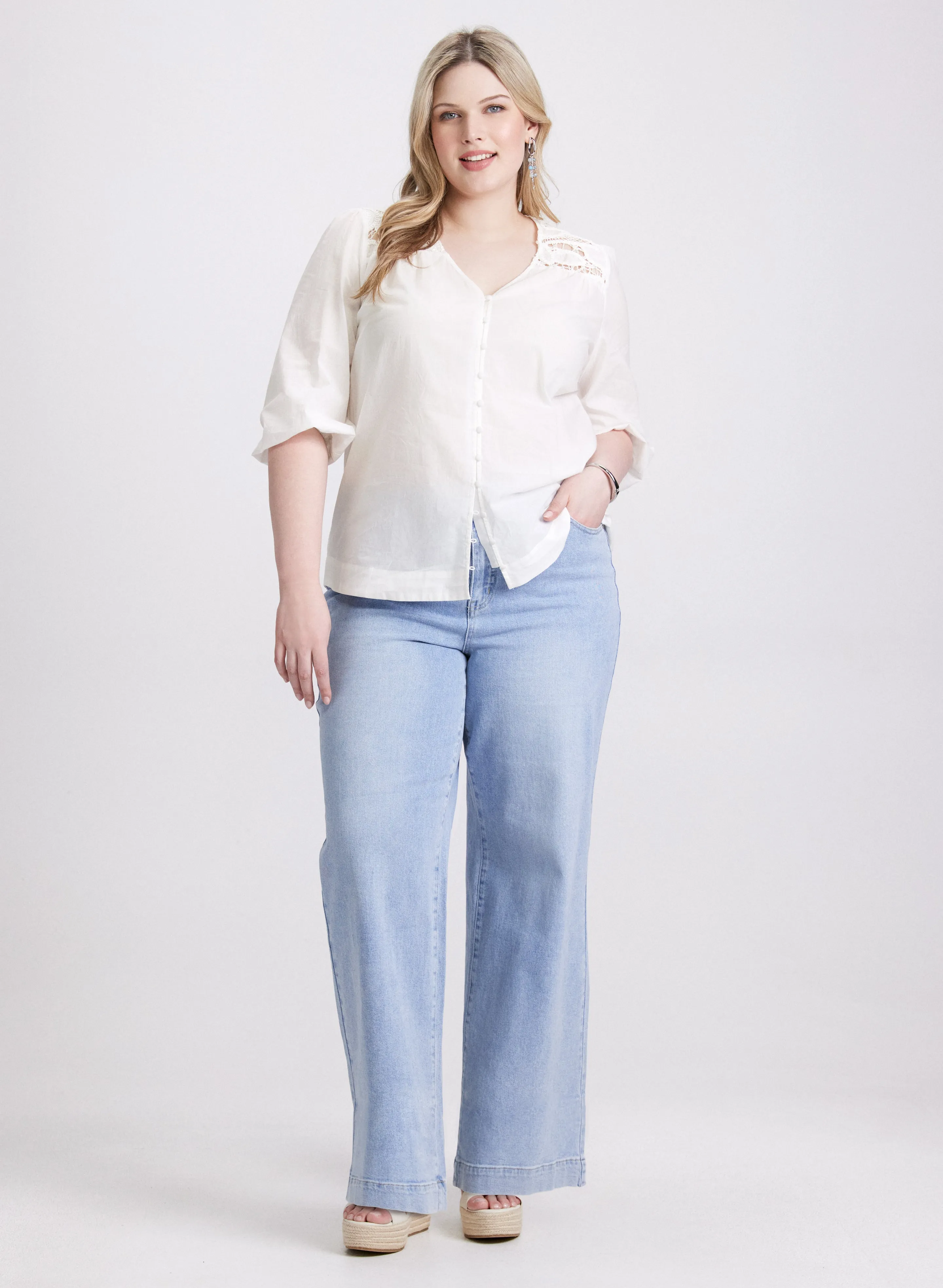 Crochet Detail Blouse sold by Laura product image thumbnail 3