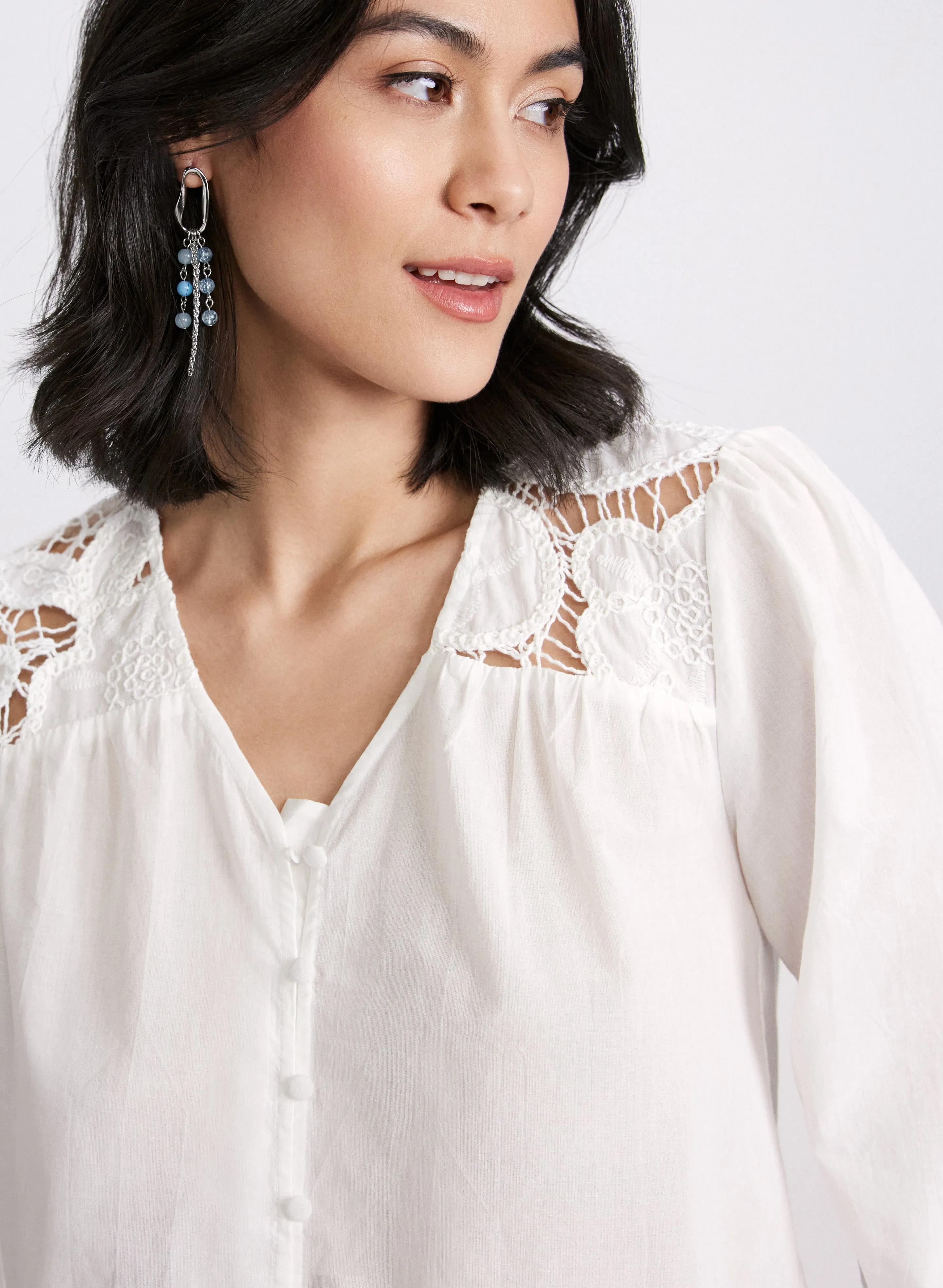 Crochet Detail Blouse sold by Laura product image thumbnail 5