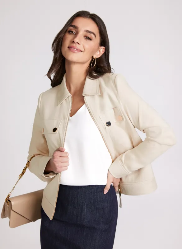 Faux-Suede Jacket sold by Laura