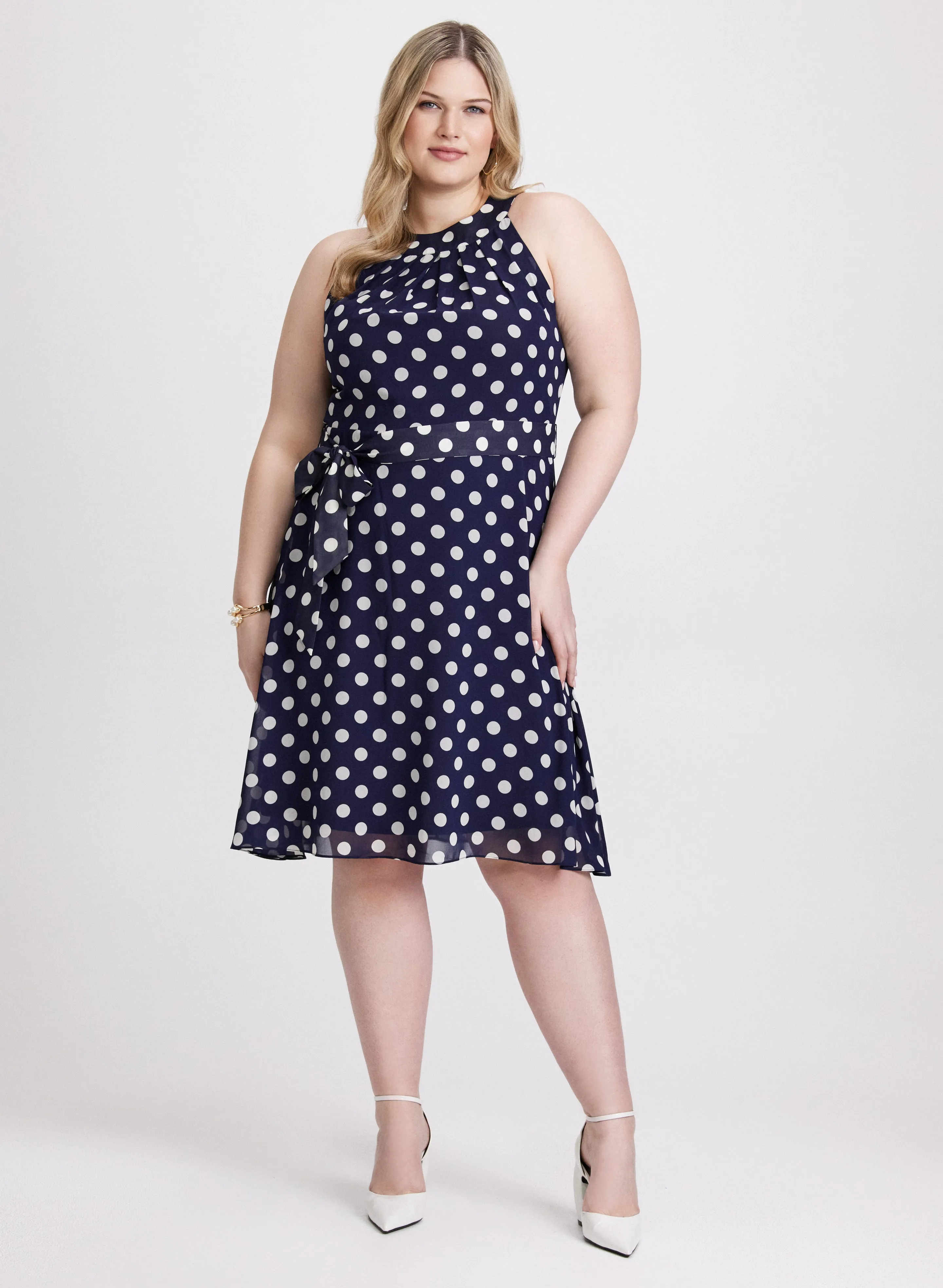 Polka Dot Chiffon Dress sold by Laura product image thumbnail 3